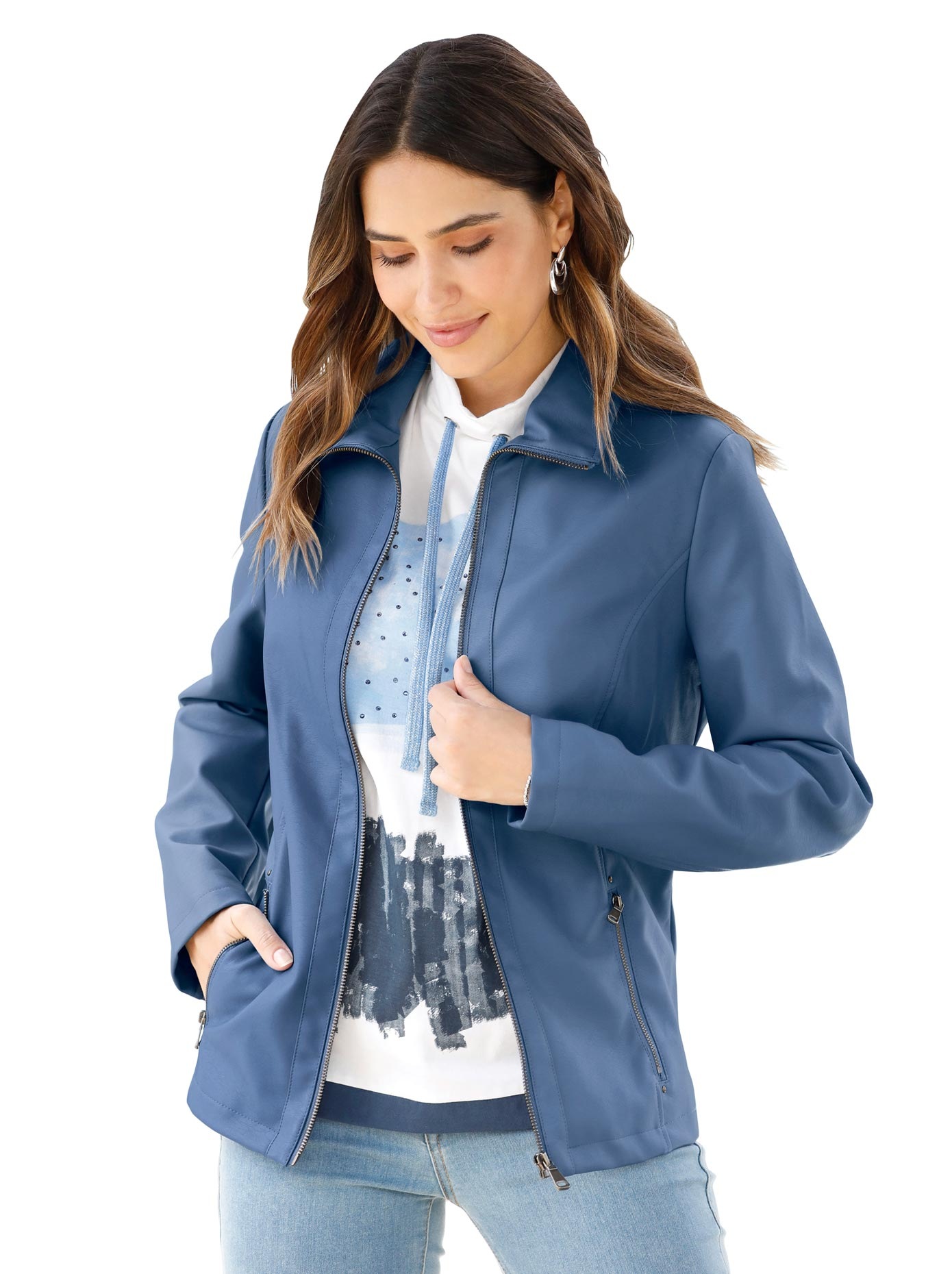 Classic Basics Lederimitatjacke, ohne Kapuze kaufen