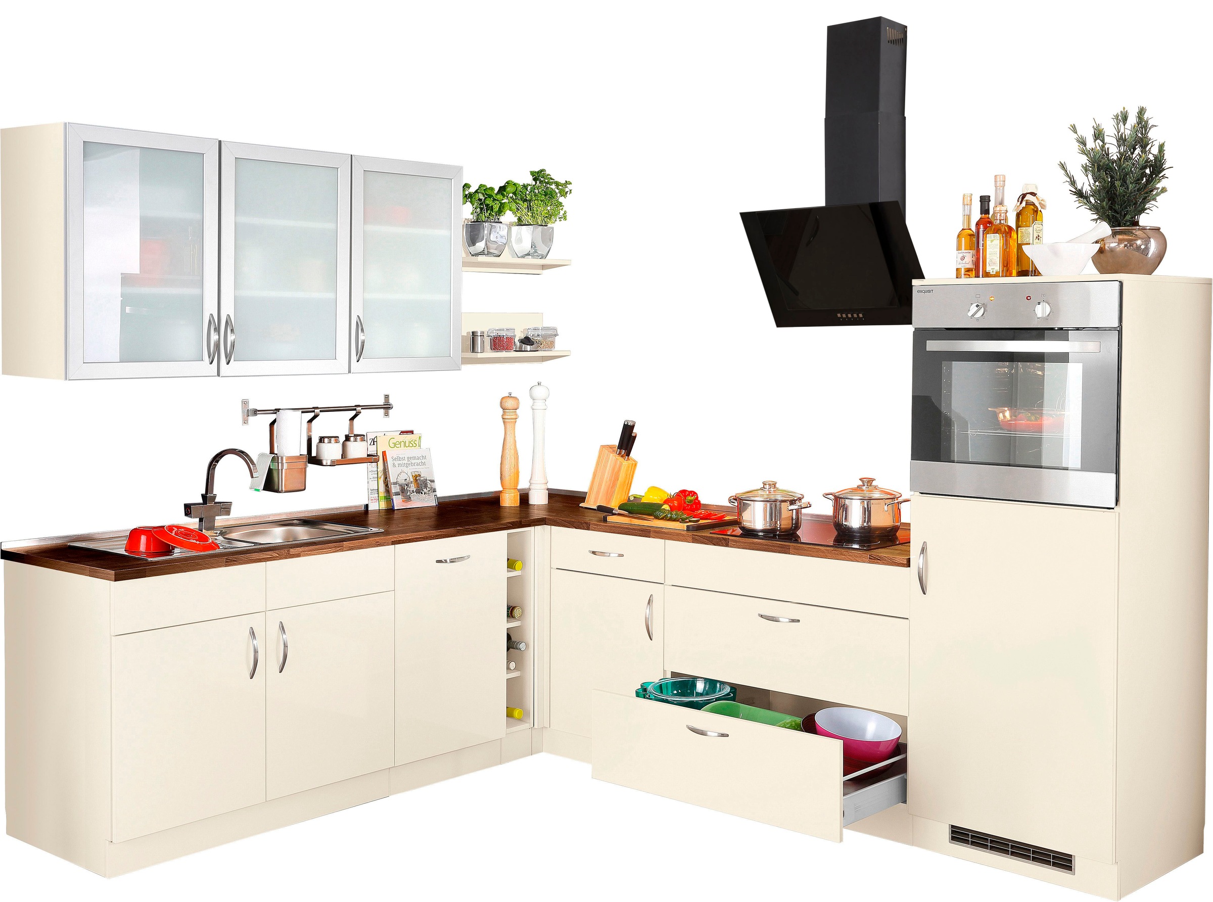 ♕ wiho Küchen Winkelküche E-Geräten, auf 235 260 cm mit »Peru«, Stellbreite x versandkostenfrei