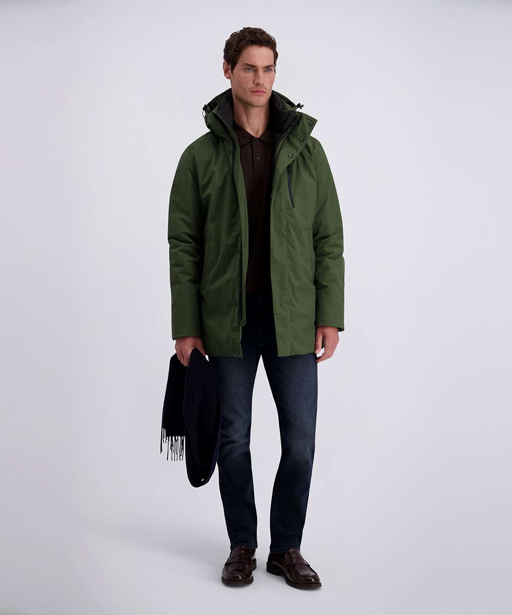 Pierre Cardin Parka avec capuche Nahtverstärkung an kritischen Stellen
