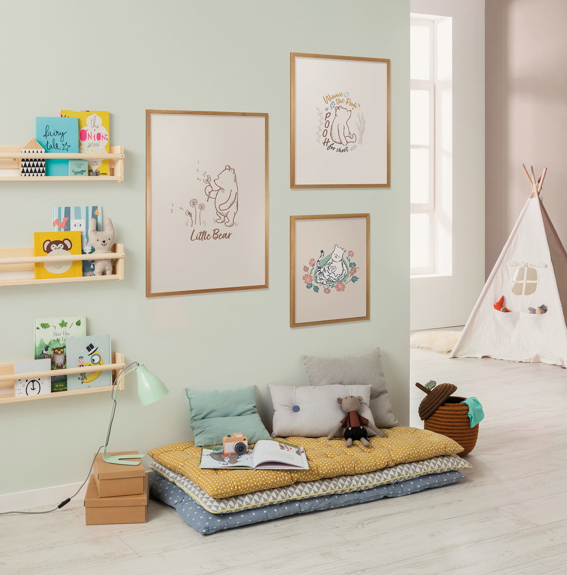 Komar Wandbild »Disney Winnie the Pooh Little Bear«, Disney, (Set, 1 St.), 50 x 70 cm (Breite x Höhe) - Kinderzimmer, Dekoration