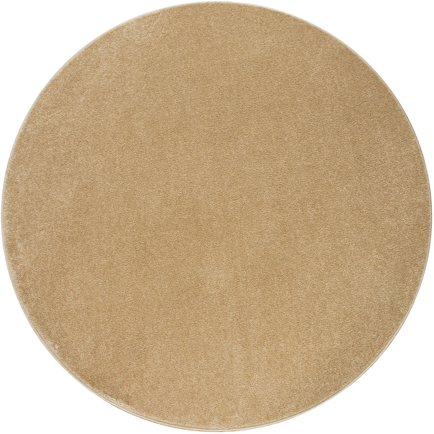 Image of Paco Home Teppich "Porto 890" rund 13 mm Höhe Kurzflor, Uni-Farben, ideal im Wohnzimmer & Schlafzimmer