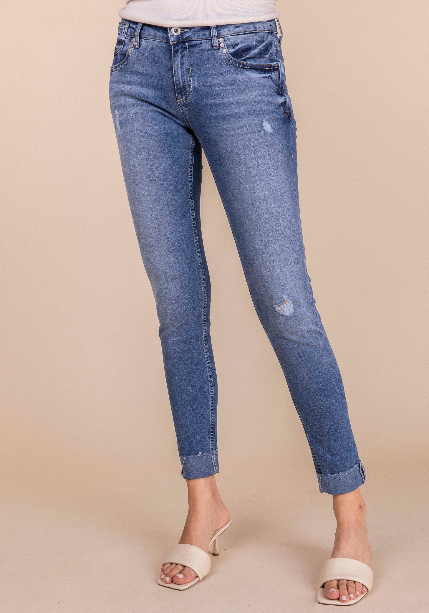 Image of BLUE FIRE Skinny-fit-Jeans »CHLOE«, mit Umschlag am Beinabschluss bei Ackermann Versand Schweiz