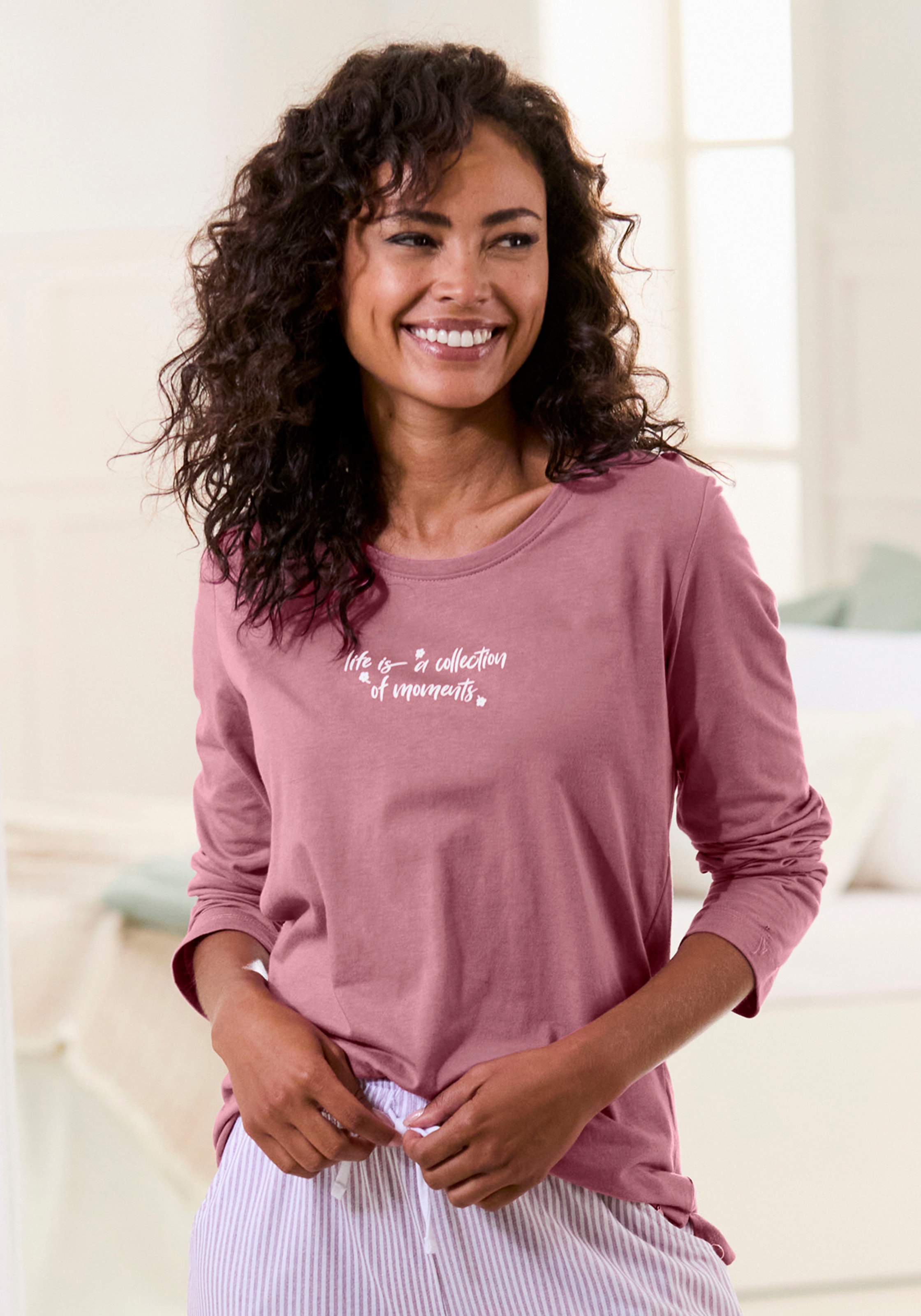 Image of s.Oliver Pyjamaoberteil 1 tlg. mit Frontdruck
