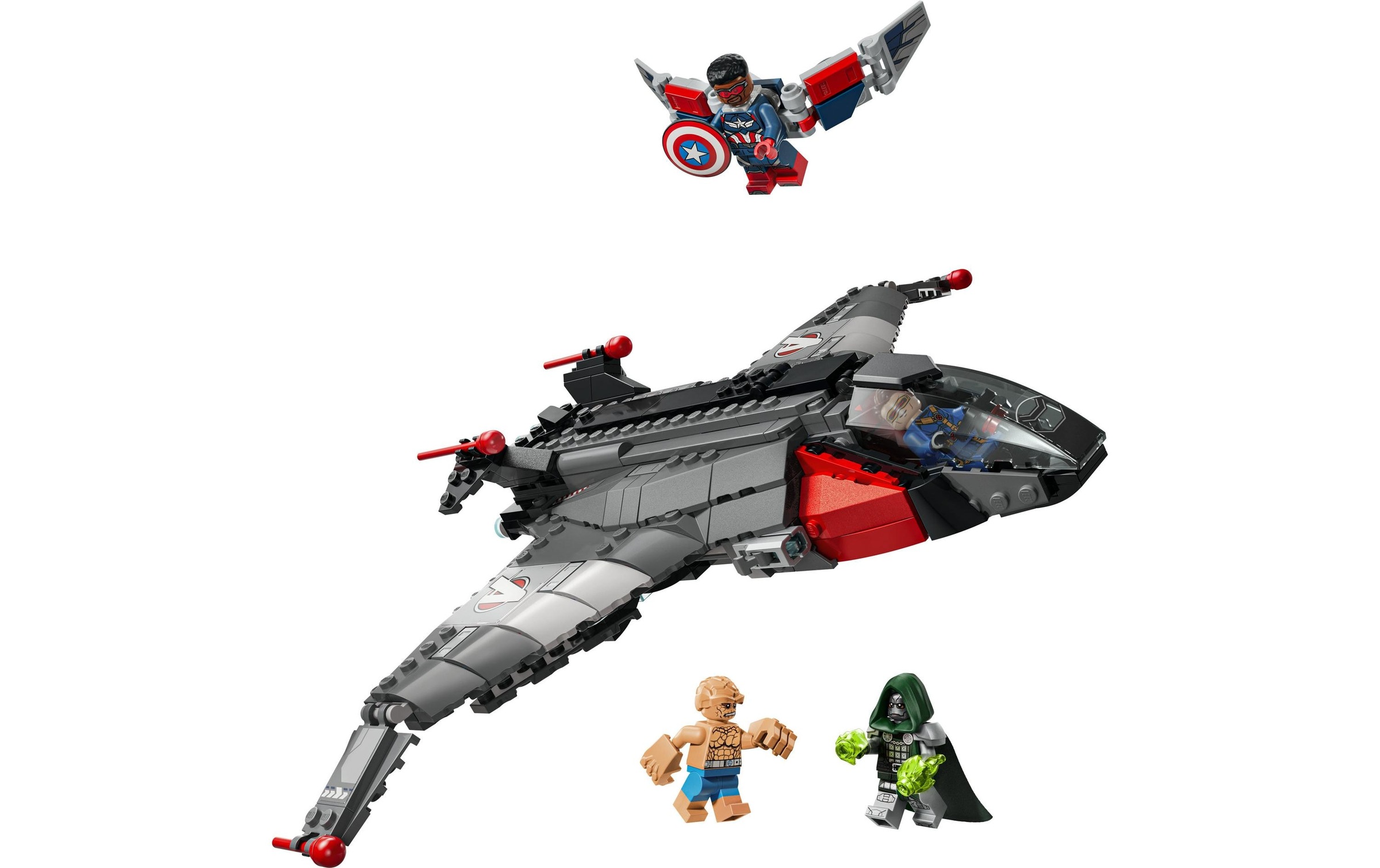 LEGO® Konstruktionsspielsteine »Avengers: Doomsday Quinjet Marvel Super Heroes Bausatz«
