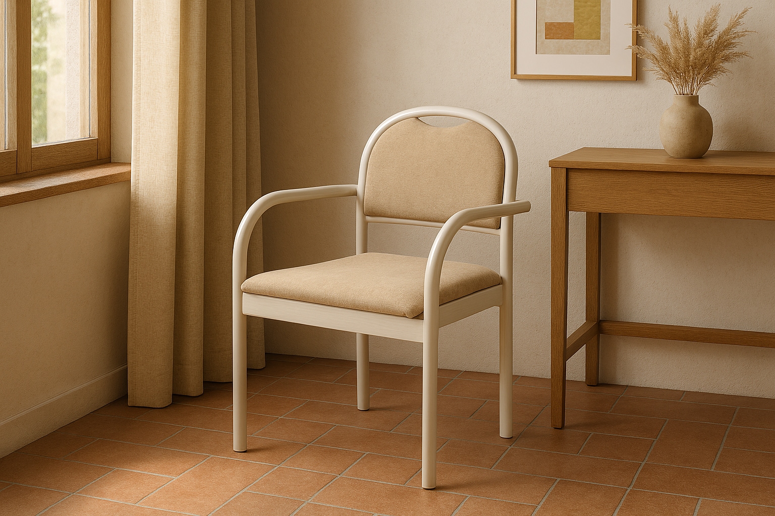 Home affaire Chaise avec accoudoirs »ROMA, Stuhl, Armlehnstuhl, Sessel, Komfortsessel, Made in Italy« () 1 cuisStapelbar, Fleckenabweisendes Gewebe, Massivholz
