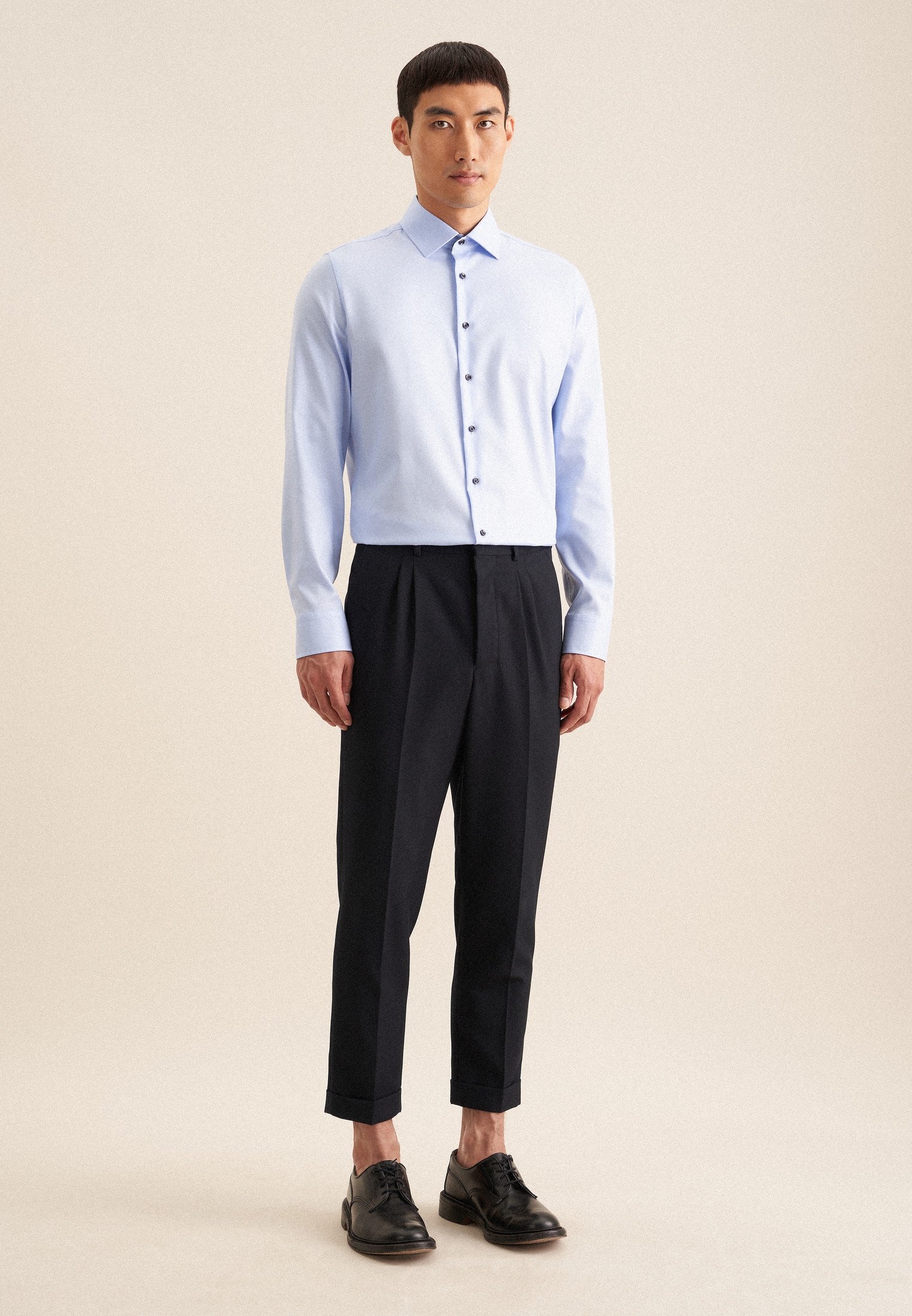 seidensticker Chemise d'affaires »Shaped« Shaped 1/1 Kentkragen Uni