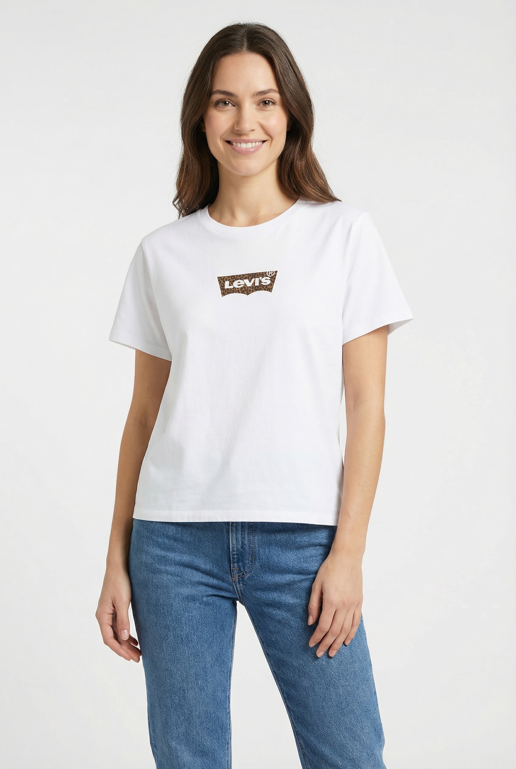 Image of Levis Plus Rundhalsshirt "LSE PL PERFECT TEE" aus Baumwolle