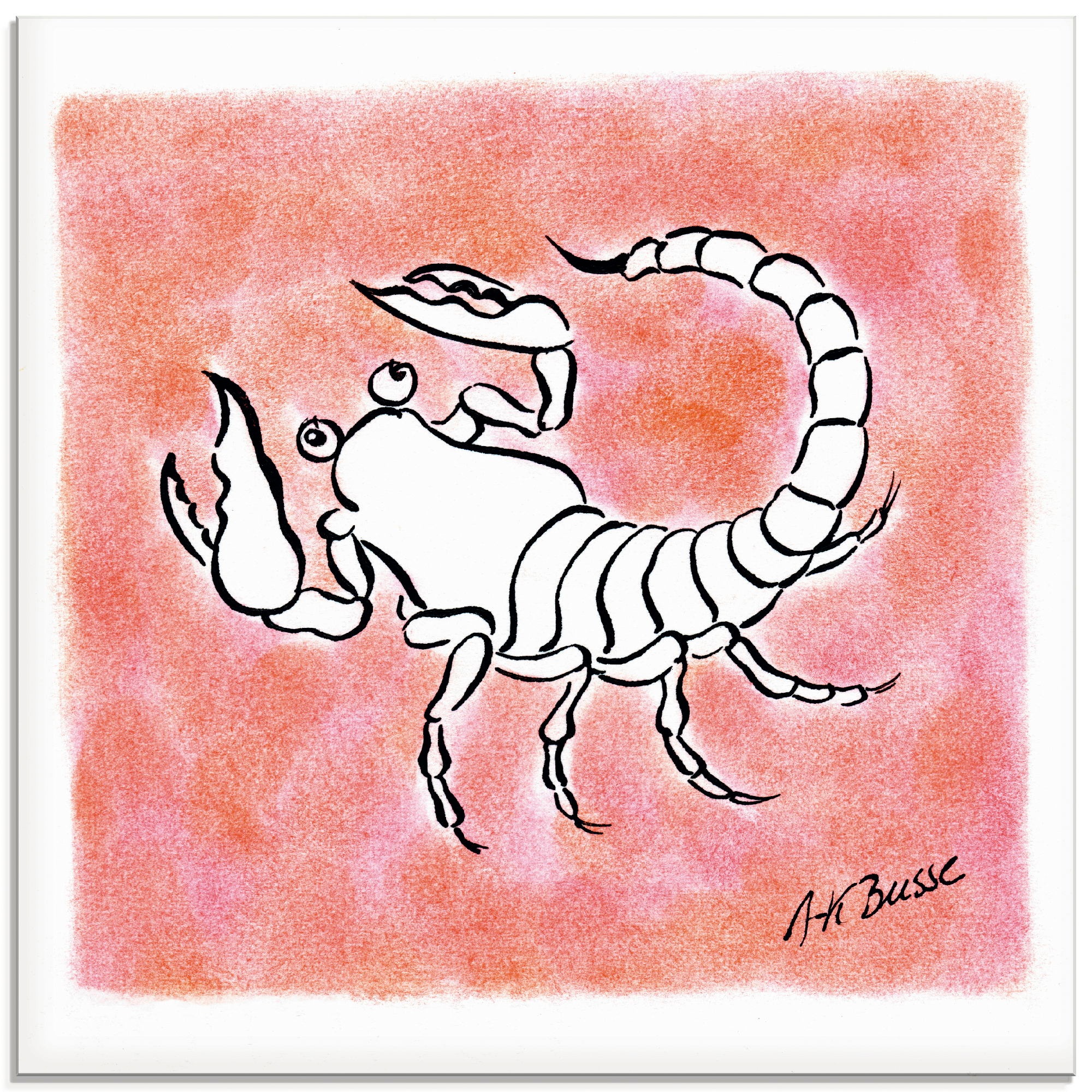 Image of Artland Glasbild »Serie Sternzeichen Skorpion«, Sternzeichen, (1 St.) bei Ackermann Versand Schweiz