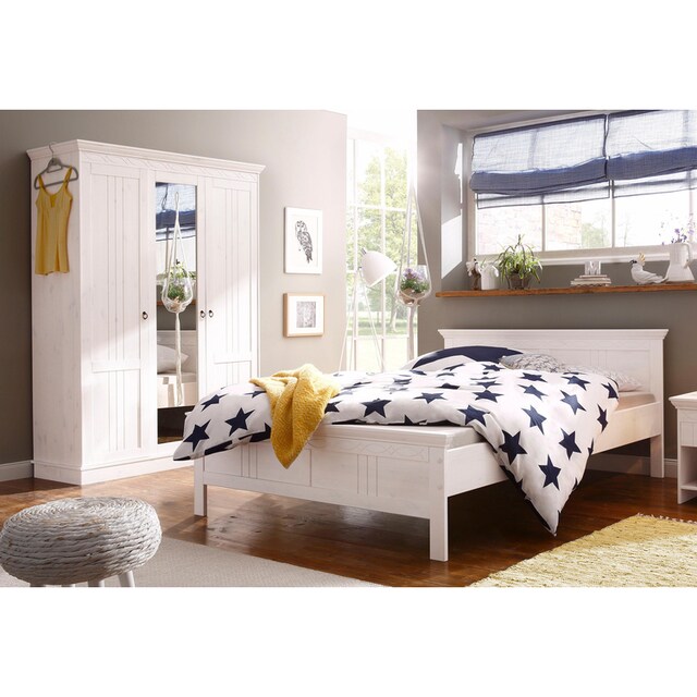 Home affaire Schlafzimmer-Set »Indra«, (Set, 2 St.), bestehend aus 140er  Bett und 3-türigem Schrank versandkostenfrei auf