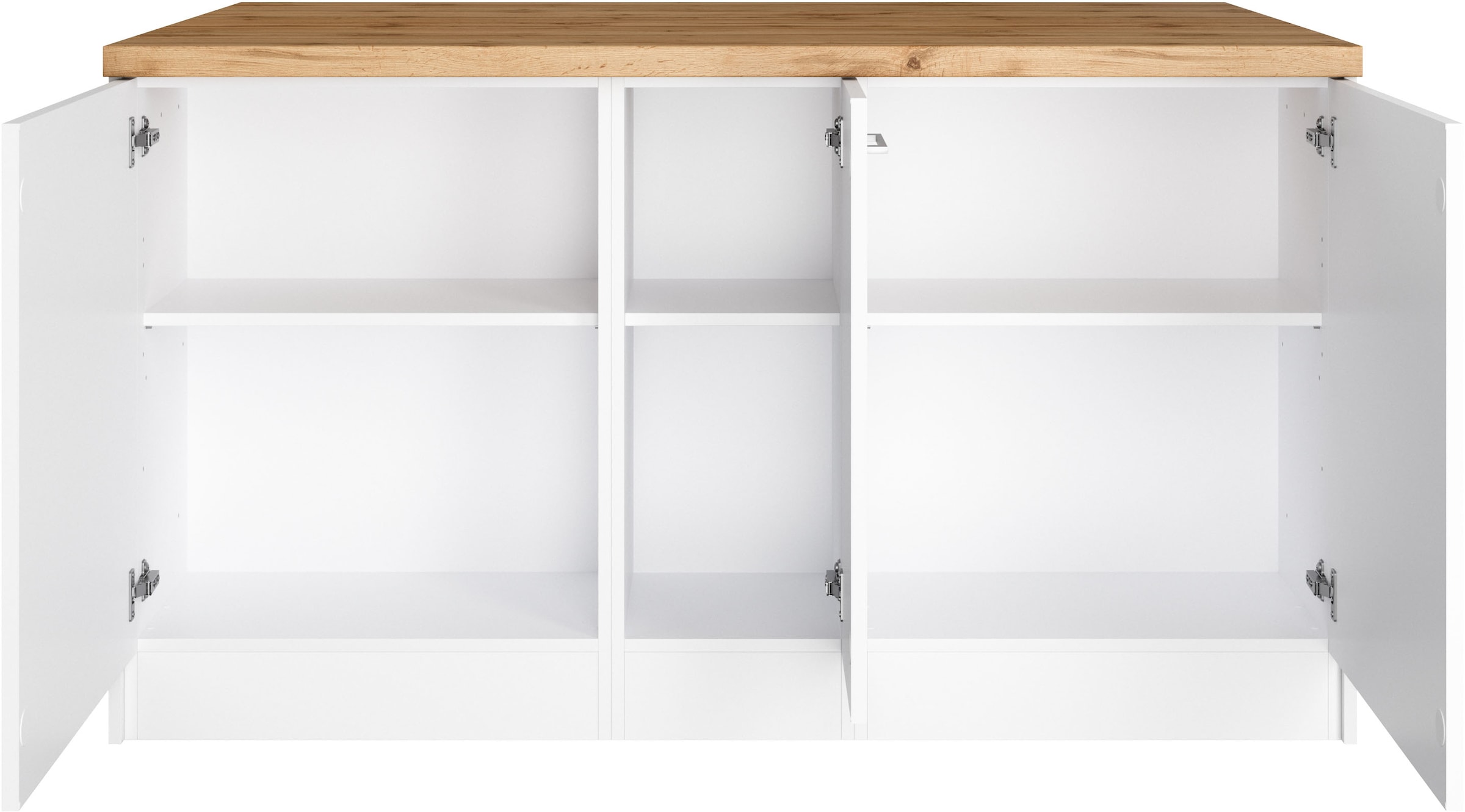 KOCHSTATION Ilot de cuisine »KS-Milan« dimensions 153/100 cm, beaucoup d’espace de rangement, lieu central : cuisine