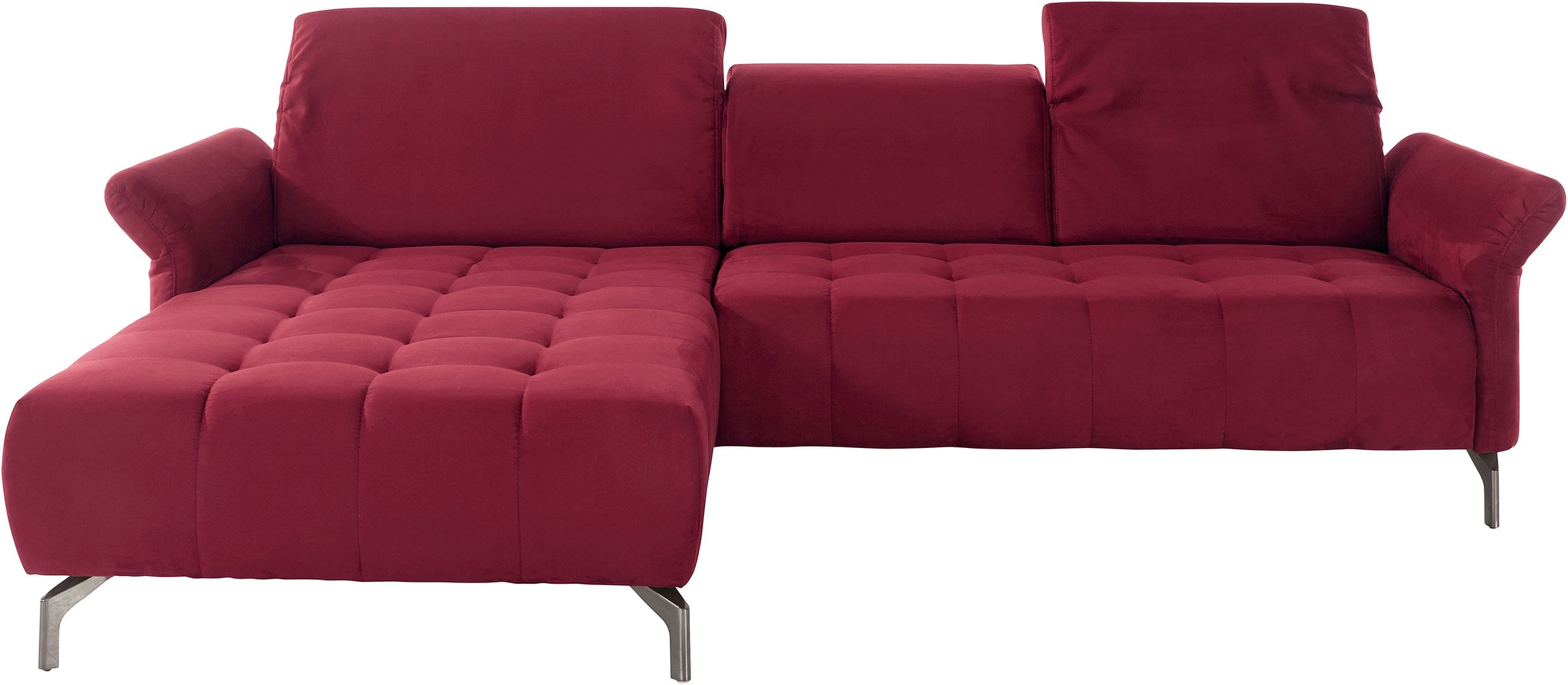 INOSIGN Ecksofa »Fresh L-Form« Federkern, wahlweise Kopfteilverstellung und motorischer Vorziehsitz