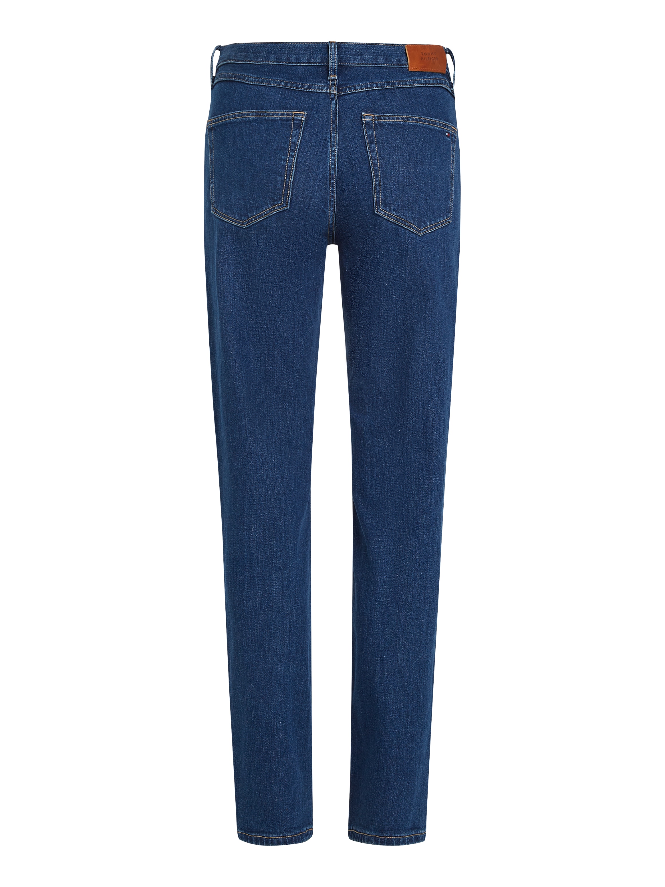 Tommy Hilfiger Straight-Jeans »CLASSIC STRAIGHT RW ECRU«, mit Logo-Badge, in Knöchellänge