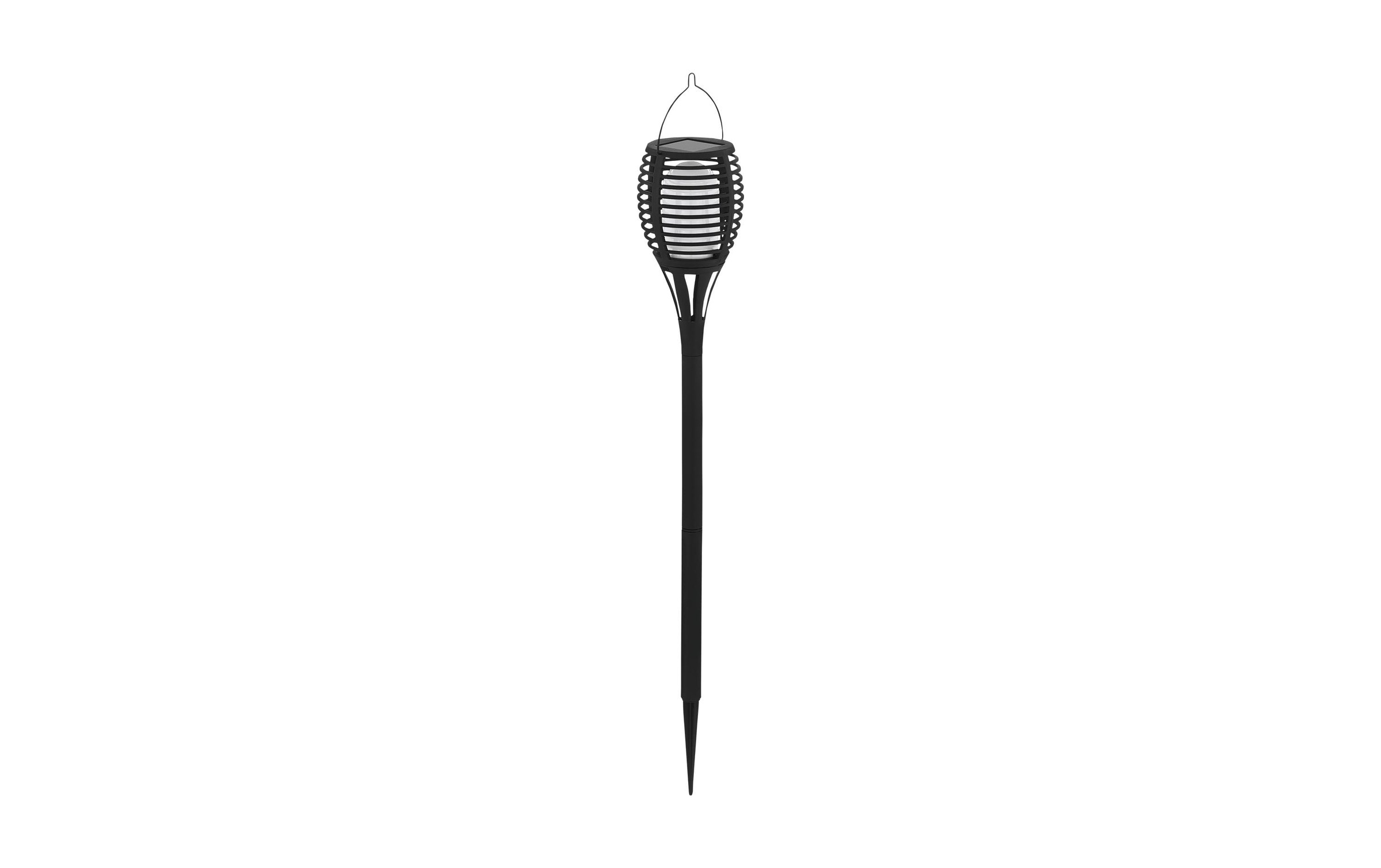 Image of EGLO LED Gartenleuchte "SOLAR Fackel schwarz" Warmweiss