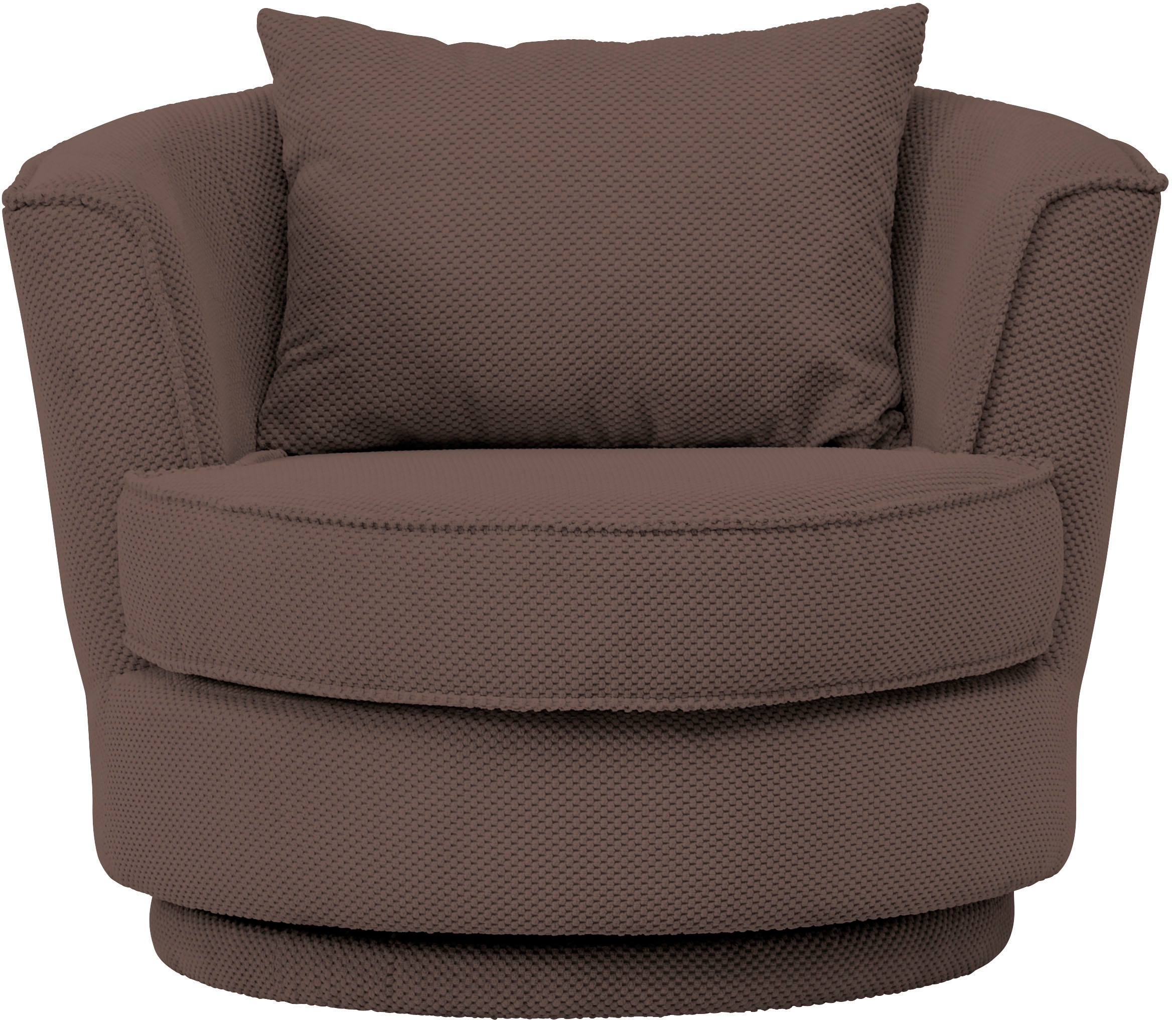 Leonique Drehsessel »MAISIE, Lese-Sessel, Love Seat,«, trendige Stoffe MEGA CORD und Web-Velours, 360 Grad drehbar