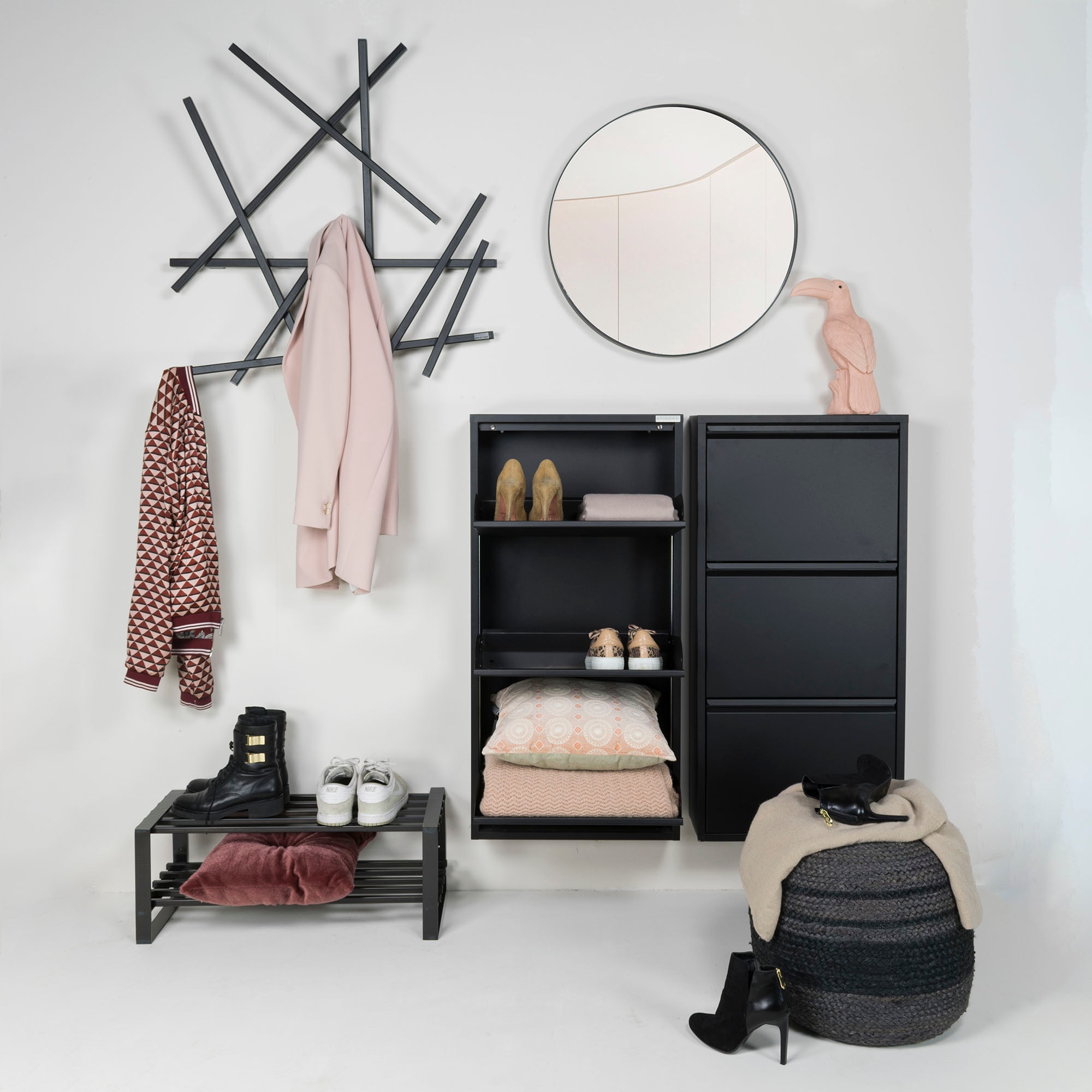 Spinder Design Armoire à chaussures »Billi Schuhklapper« métal, largeur 50 cm