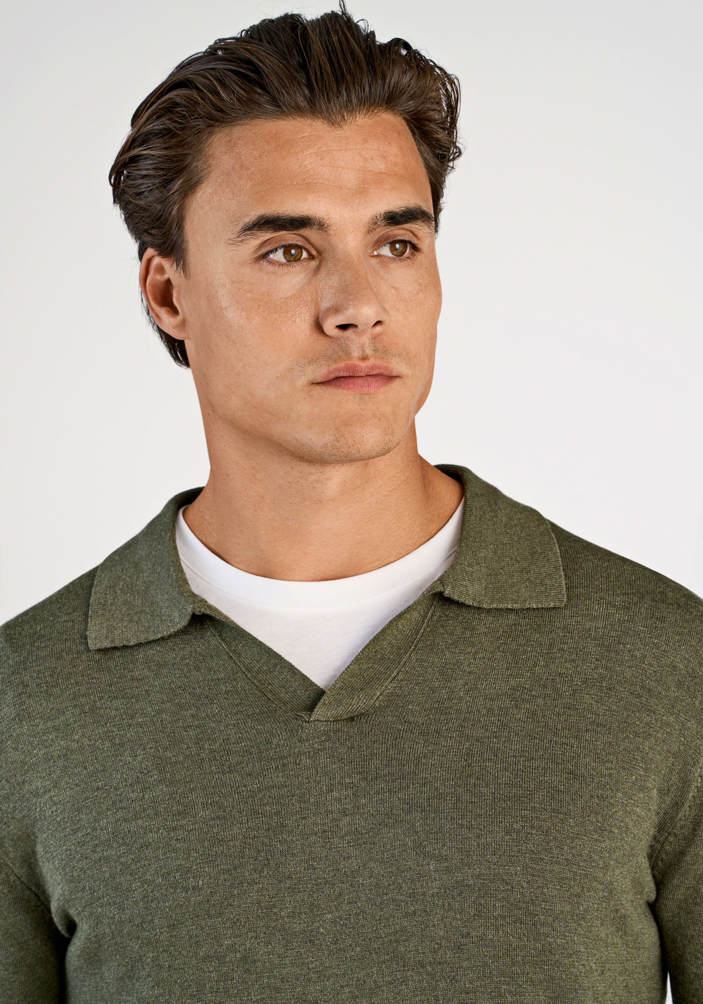 LINDBERGH Pull en tricot mit Polokragen und mit Viskose