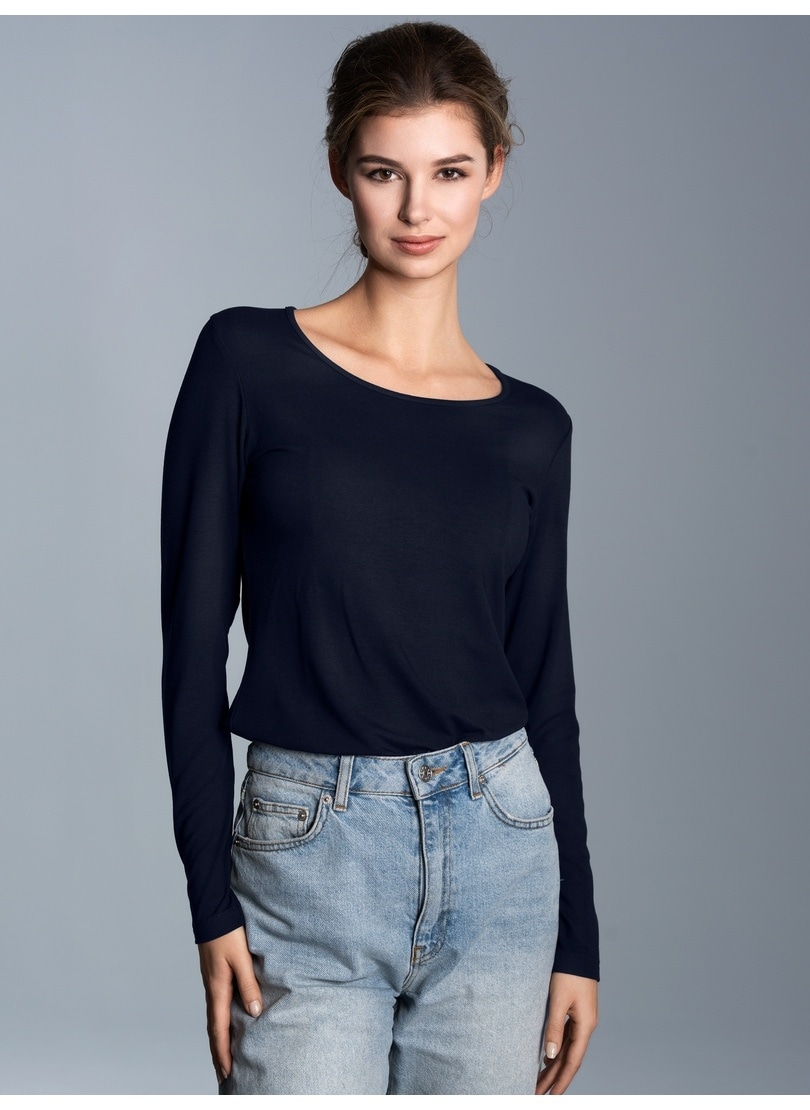 Trigema Longsleeve »TRIGEMA Shirt aus Viskose Langarm« 1 Stk.