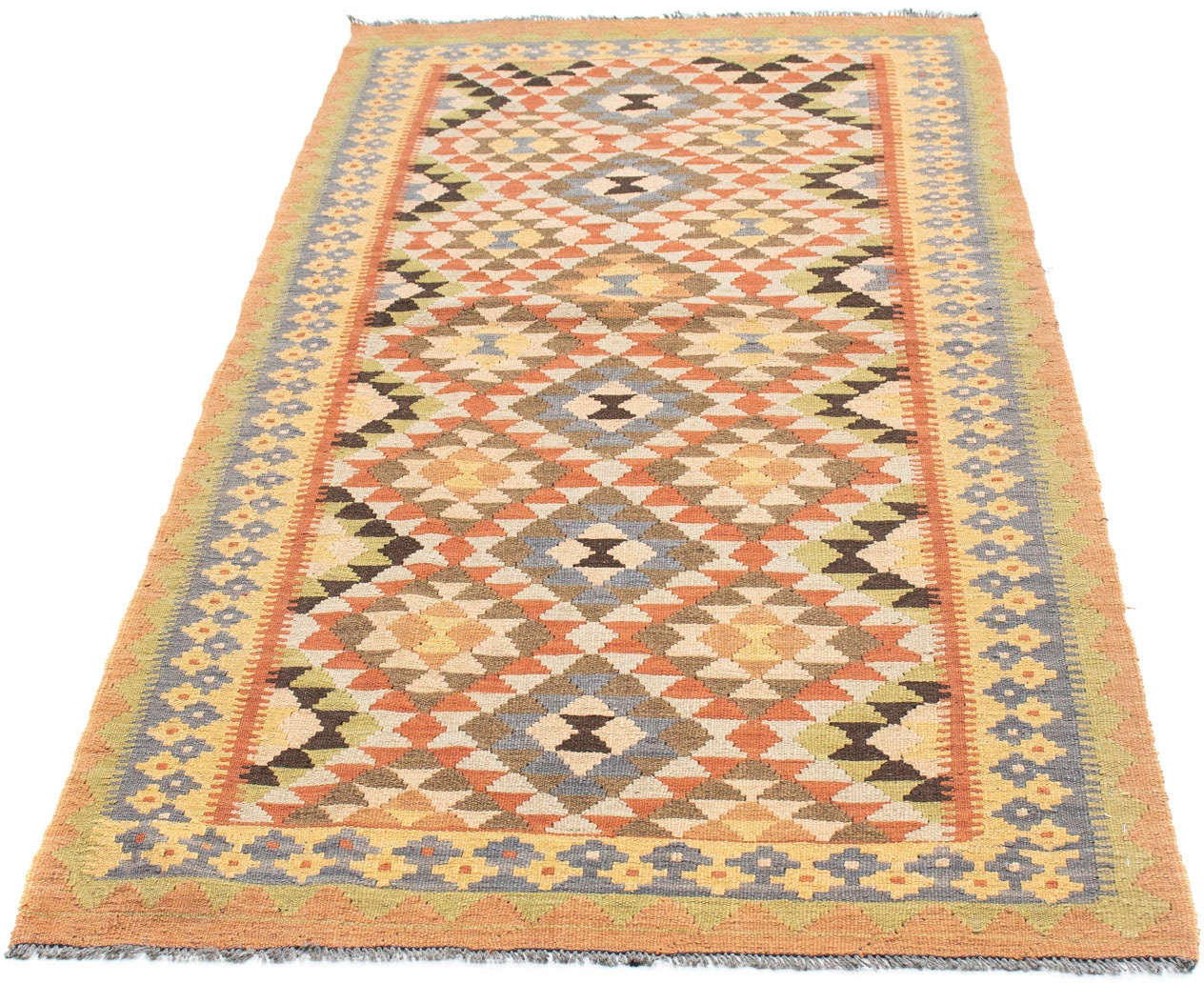 Image of morgenland Läufer »Kelim Durchgemustert Marrone chiaro 200 x 91 cm«, rechteckig, 0,4 mm Höhe, OrientOptik bei Ackermann Versand Schweiz