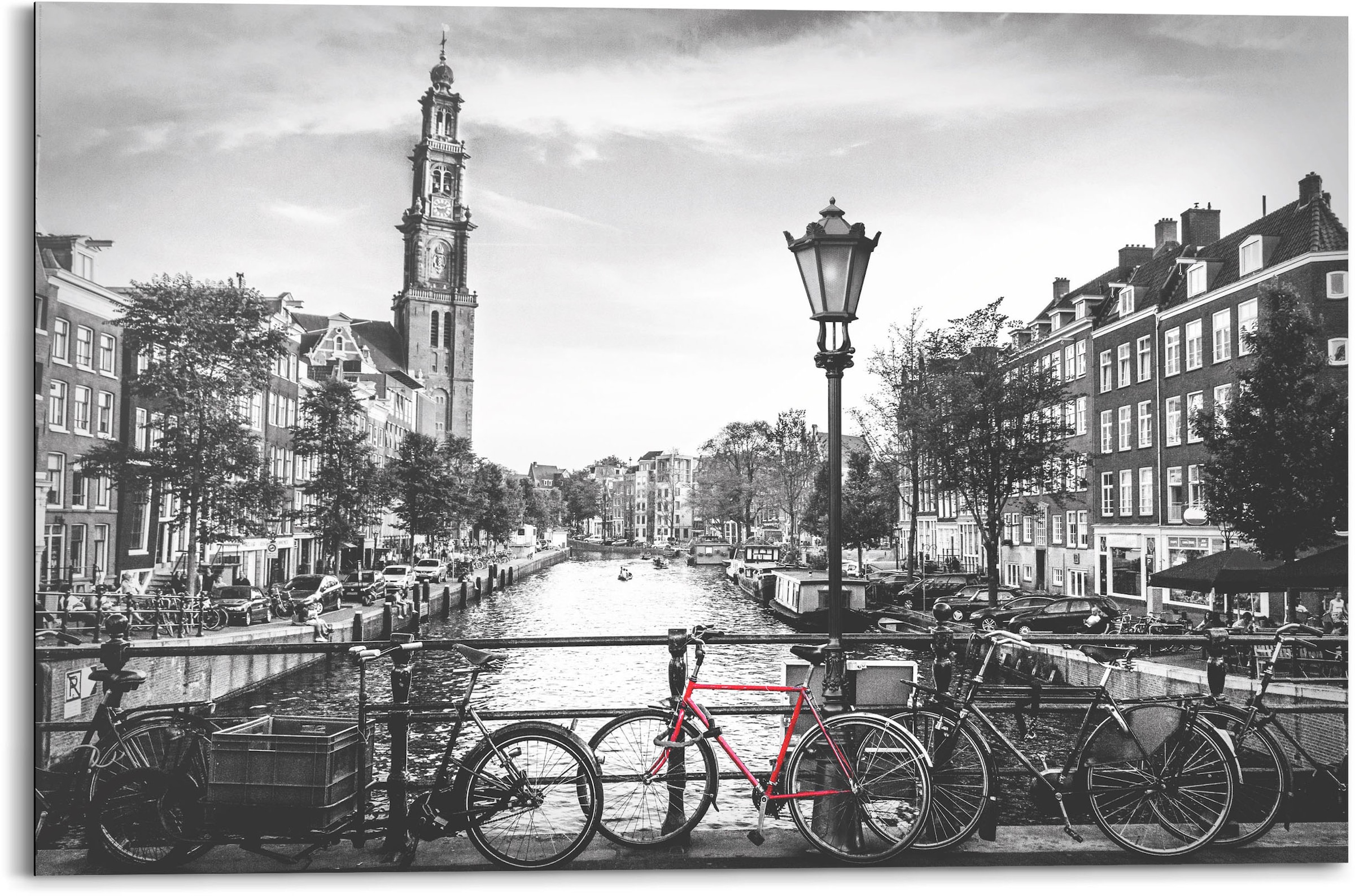 Image of Reinders Holzbild "Amsterdam Canal" 1 Stk. tlg.