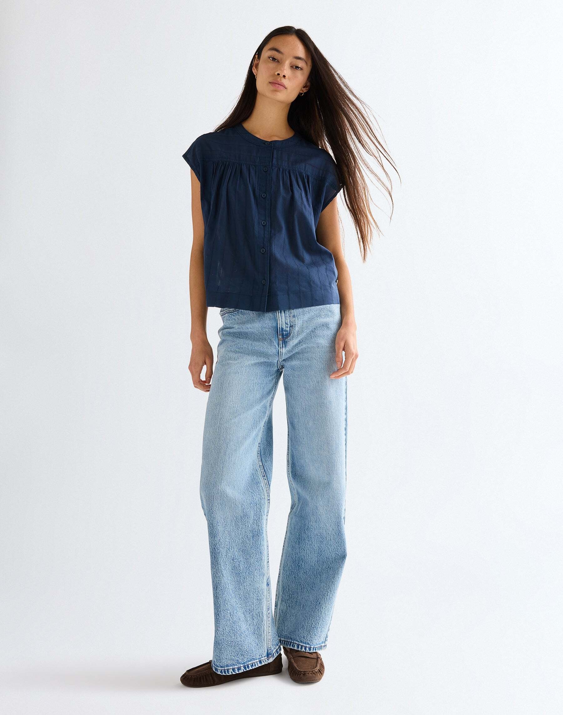 Wrangler Kurzarmbluse »WRANGLER Kurzarmhemd Drop Shoulder«