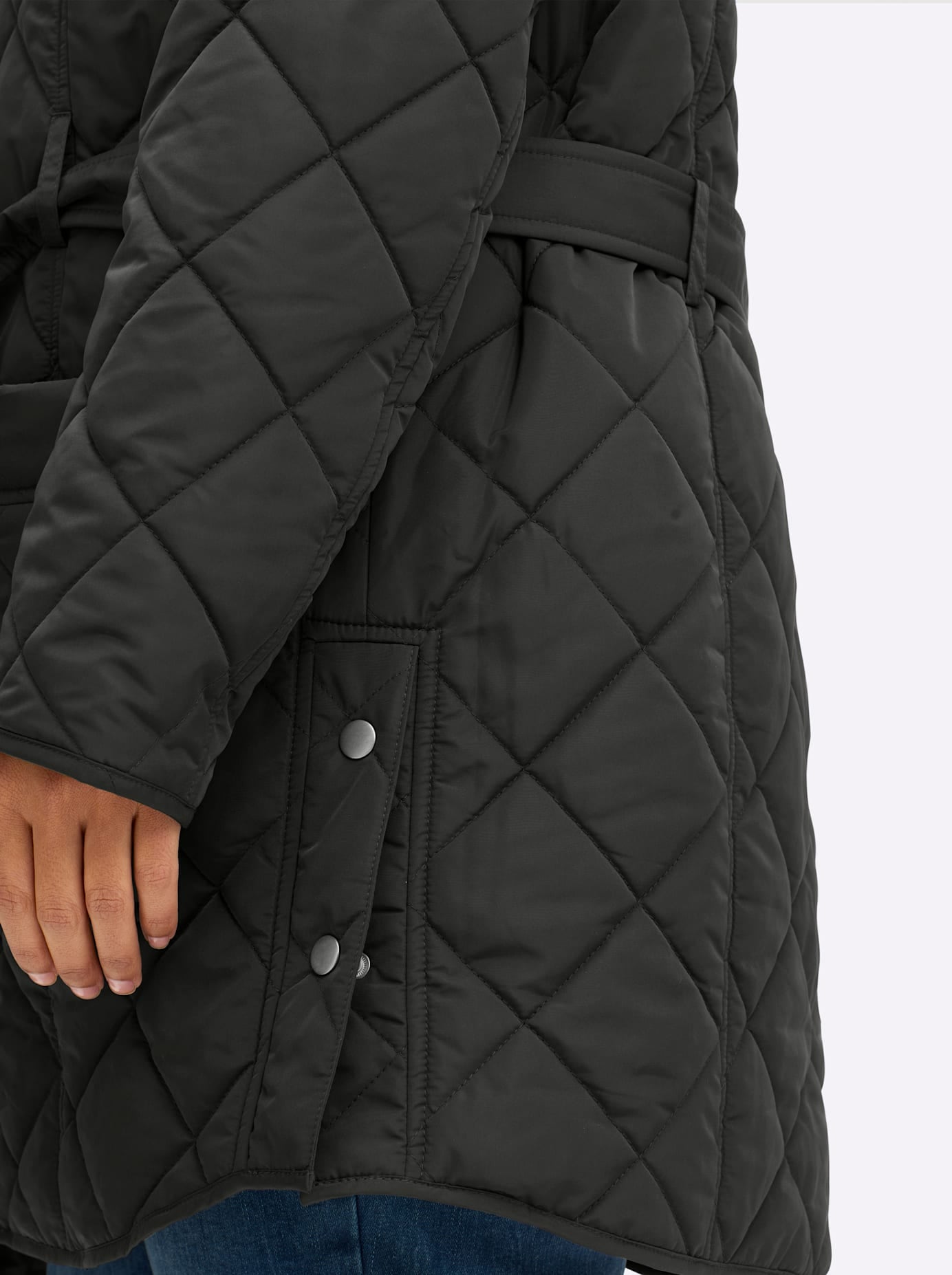 Sheego Veste réversible mit Kapuze