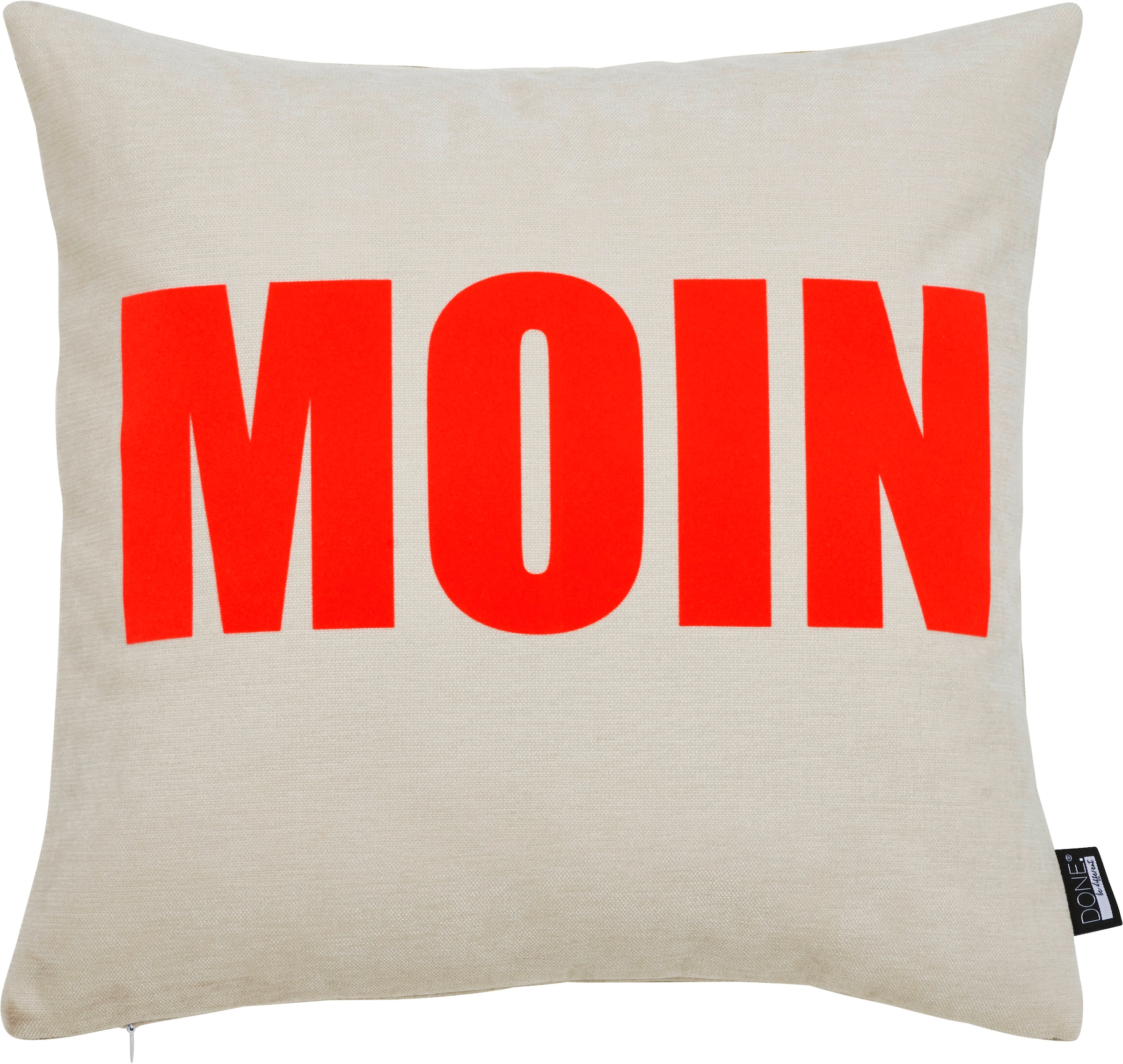 Image of done. Dekokissen "MOIN" Extra weiche Haptik