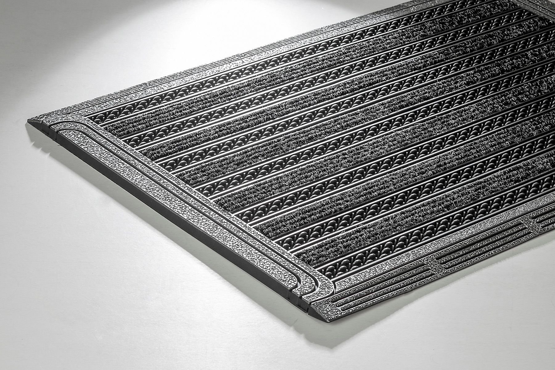Home2Fashion Fussmatte »GridClean ST-XXL«, rechteckig, 12 mm Höhe, Schmutzfangmatte, robust & strapazierfähig, In- und Outdoor geeignet