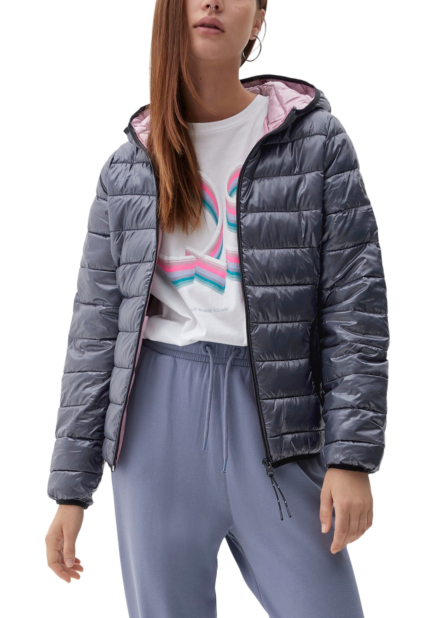 Image of Q/S by s.Oliver Steppjacke, mit kontrastfarbigem Futter bei Ackermann Versand Schweiz