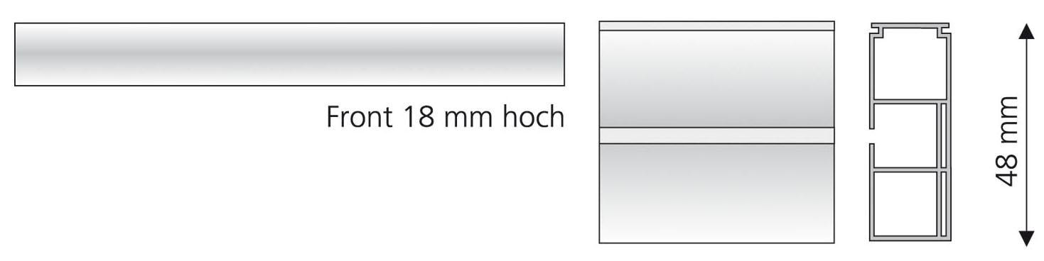 Liedeco Gardinenstange, 1 läufig-läufig, Fixmass