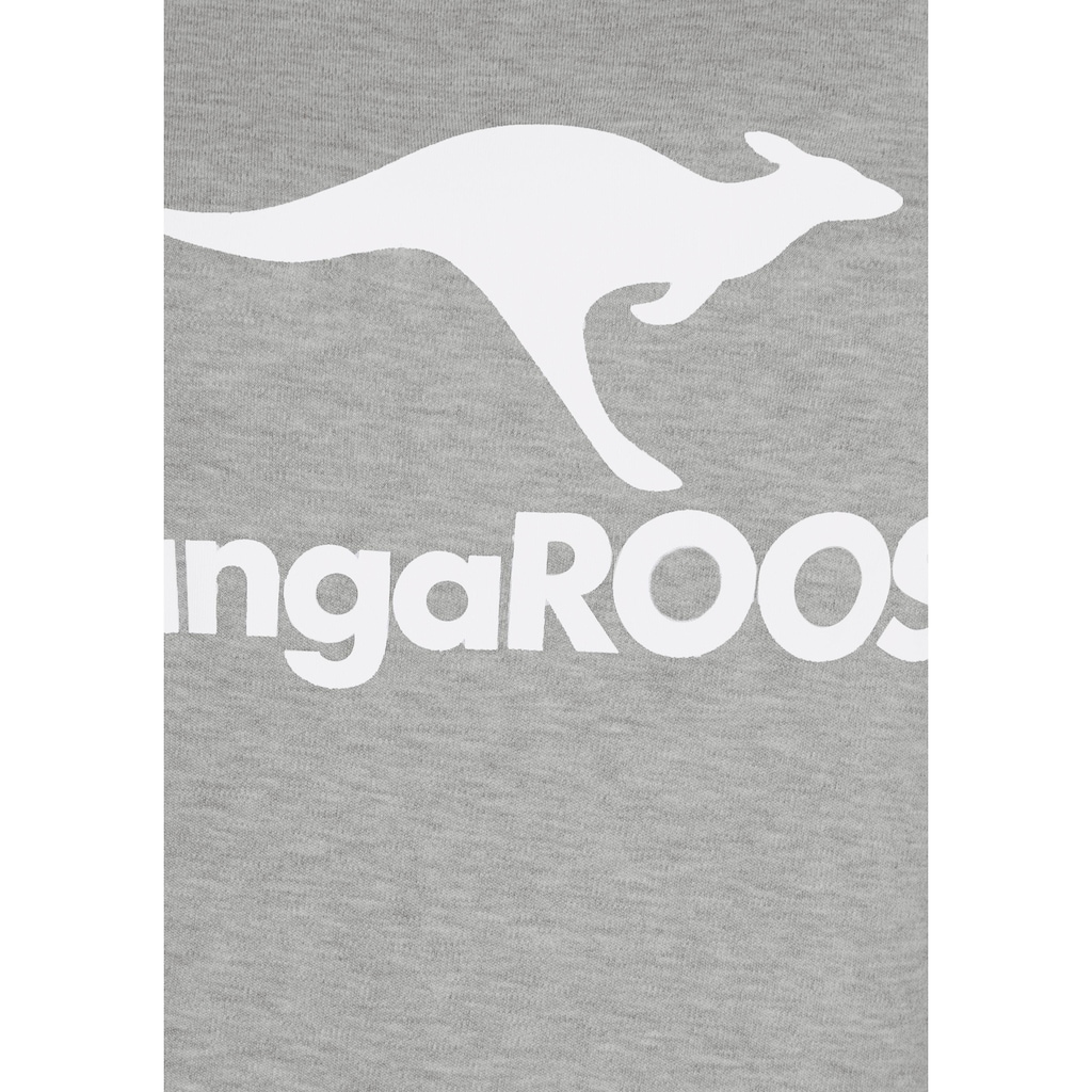 KangaROOS Sweater, mit grossem Label-Print vorne