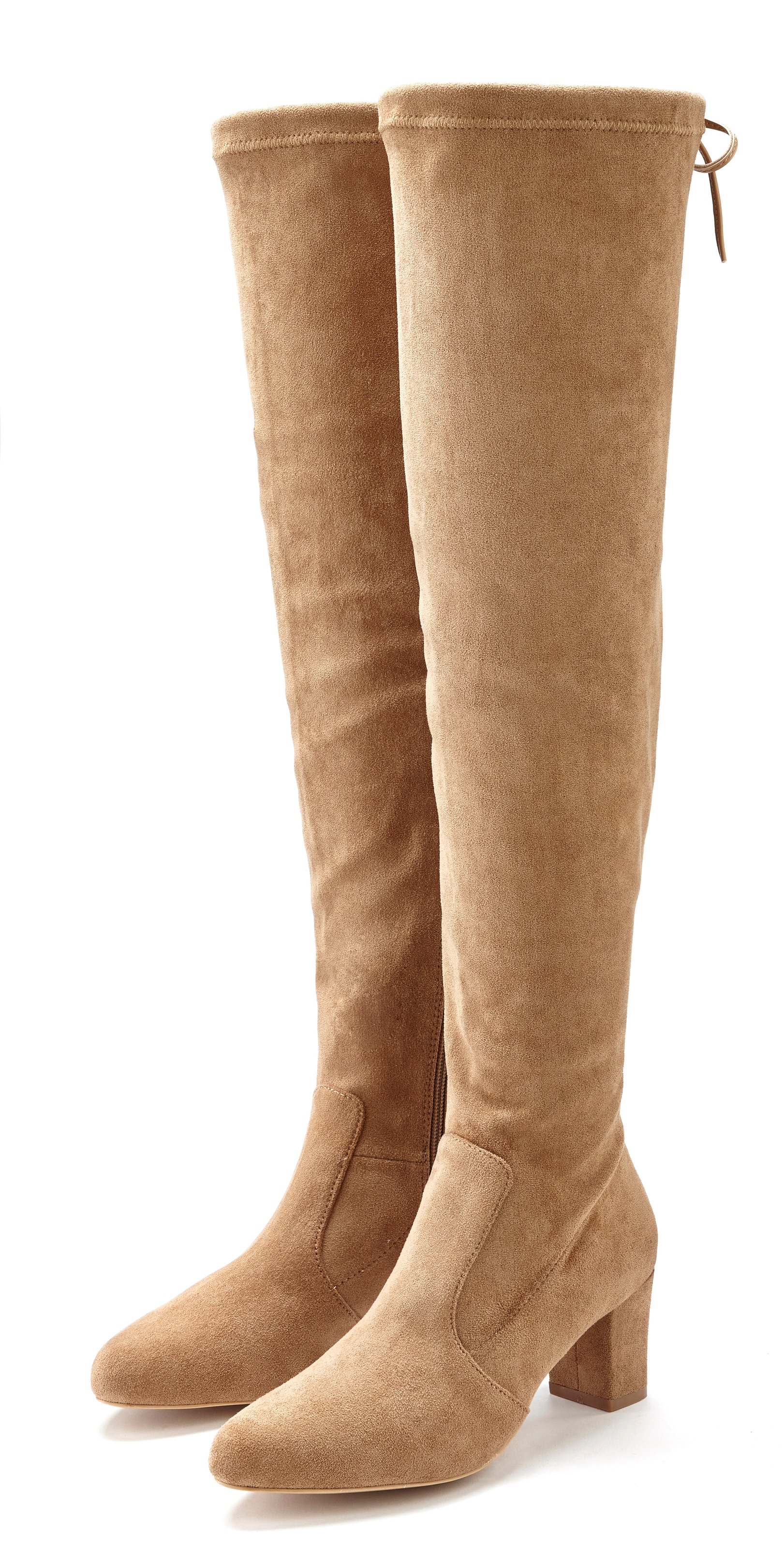 Image of LASCANA Overkneestiefel "Slouchy Boots, Langschaft Stiefel, Schlupf-Boot," aus weichem Stretchmaterial