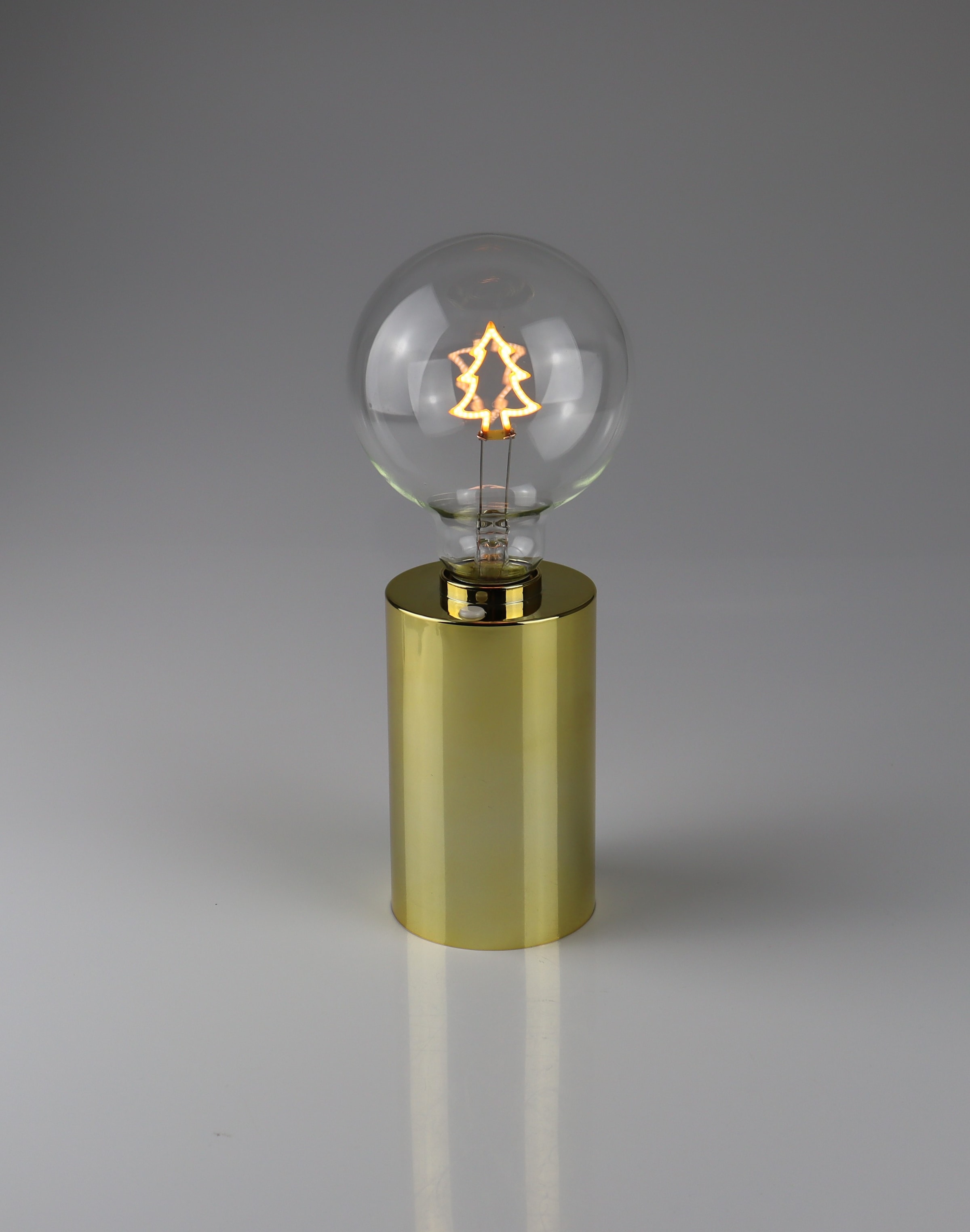 Image of AM Design LED Dekoobjekt "Glühbirne mit Tannenbaum" 9,5x22,5 cm