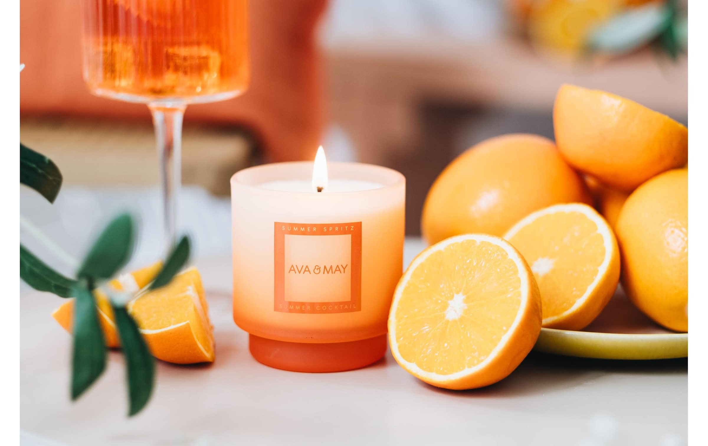 AVA & MAY Bougie parfumée »Summer Spritz 200 g«