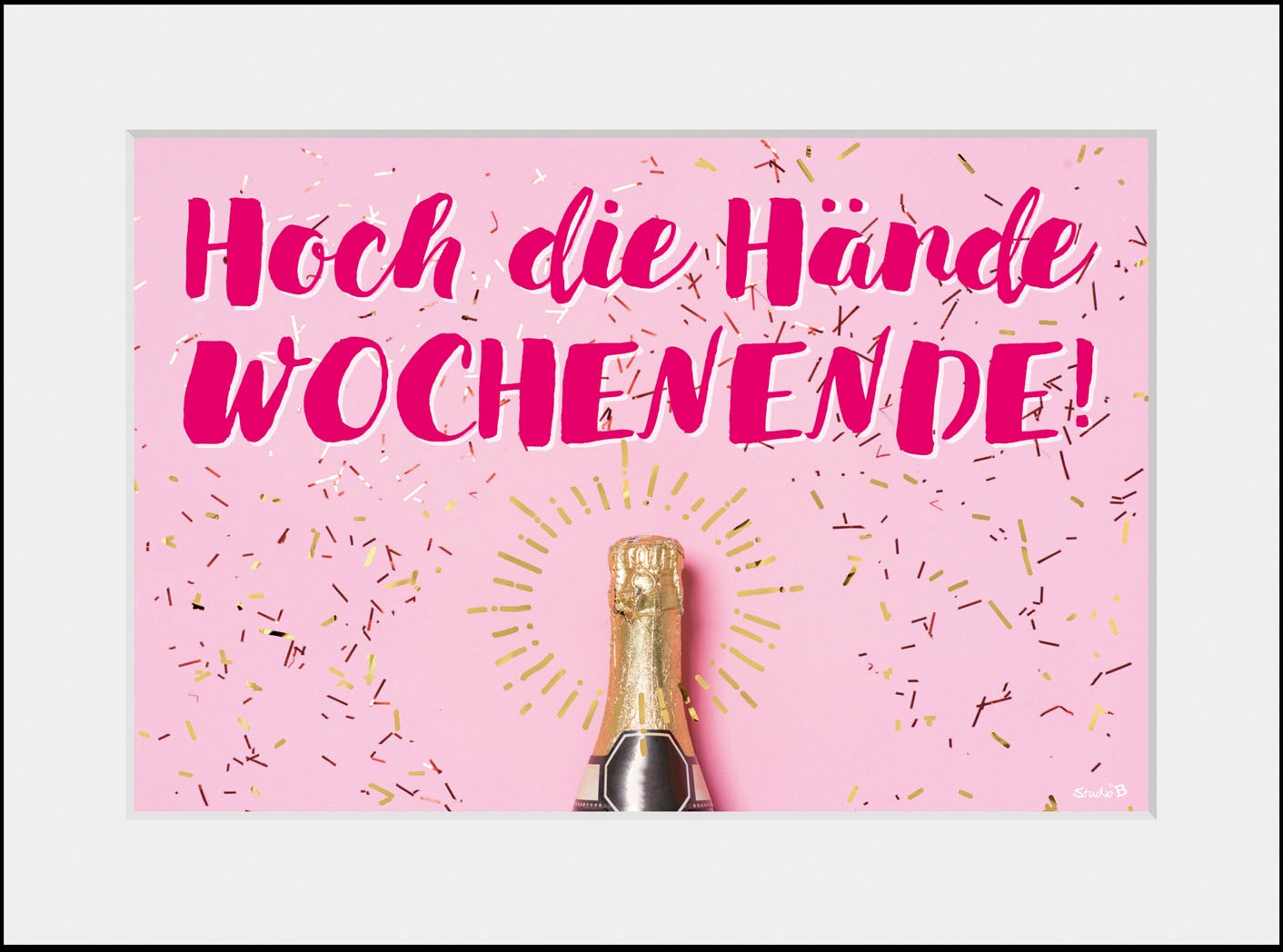 Image of queence Bild »HOCH DIE HÄNDE WOCHENENDE!«, Sprüche & Texte, (1 St.) bei Ackermann Versand Schweiz