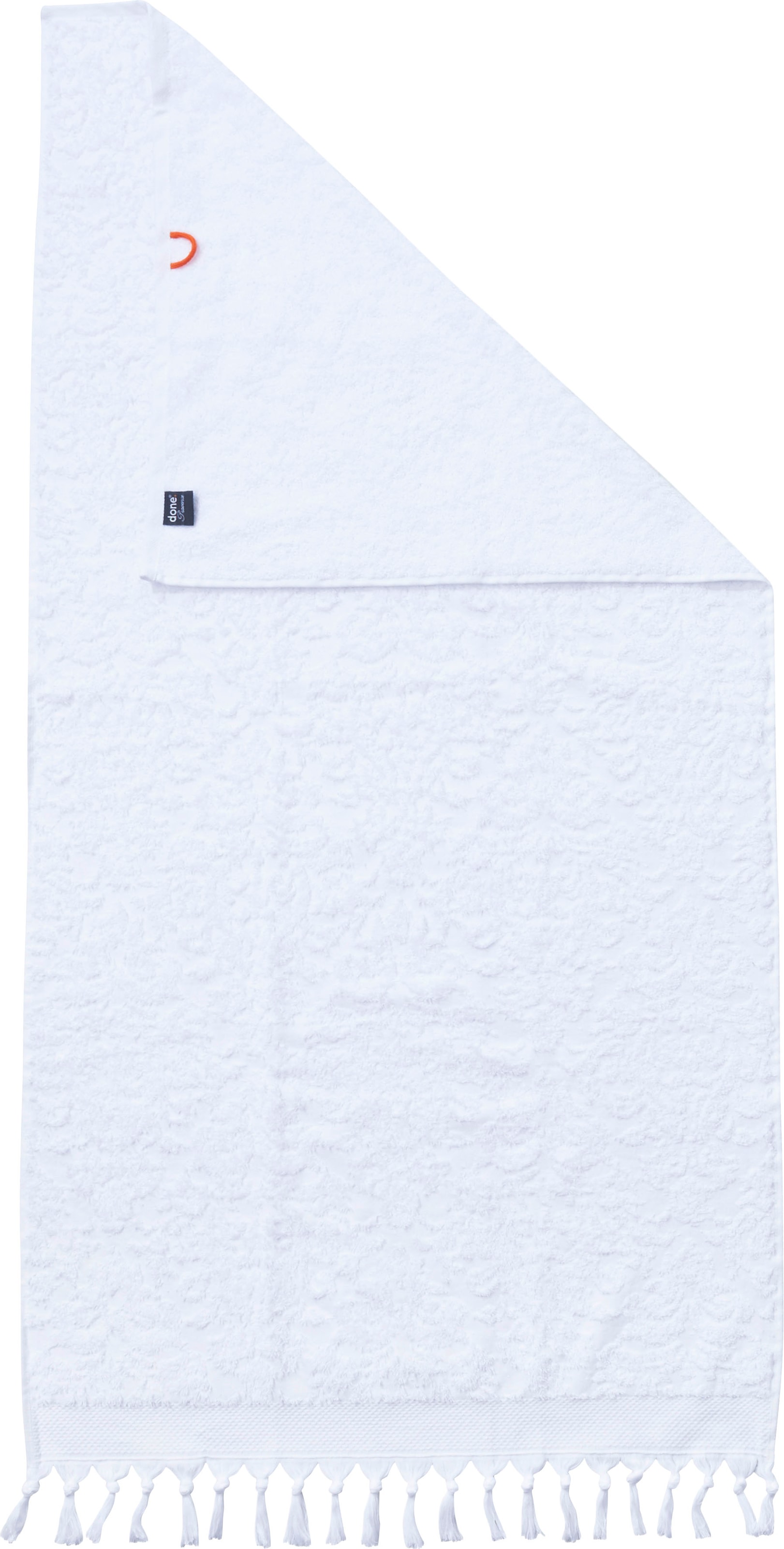 done.® Duschtuch »Provence Ornaments«, (1 St., Duschtuch 70 x 140 cm), Uni Farben, Ornamente, mit Fransen
