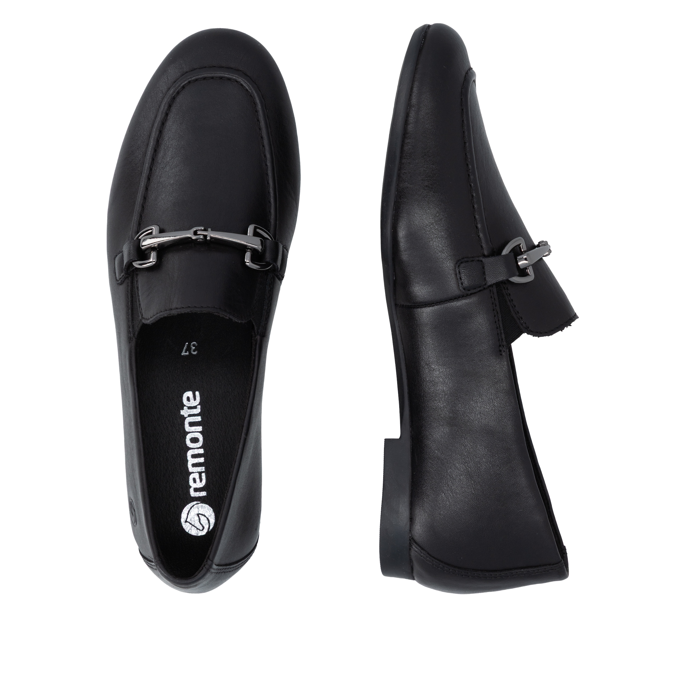 Remonte Loafer  mocassin, chaussure à enfiler, chaussure à bride avec petits inserts stretch