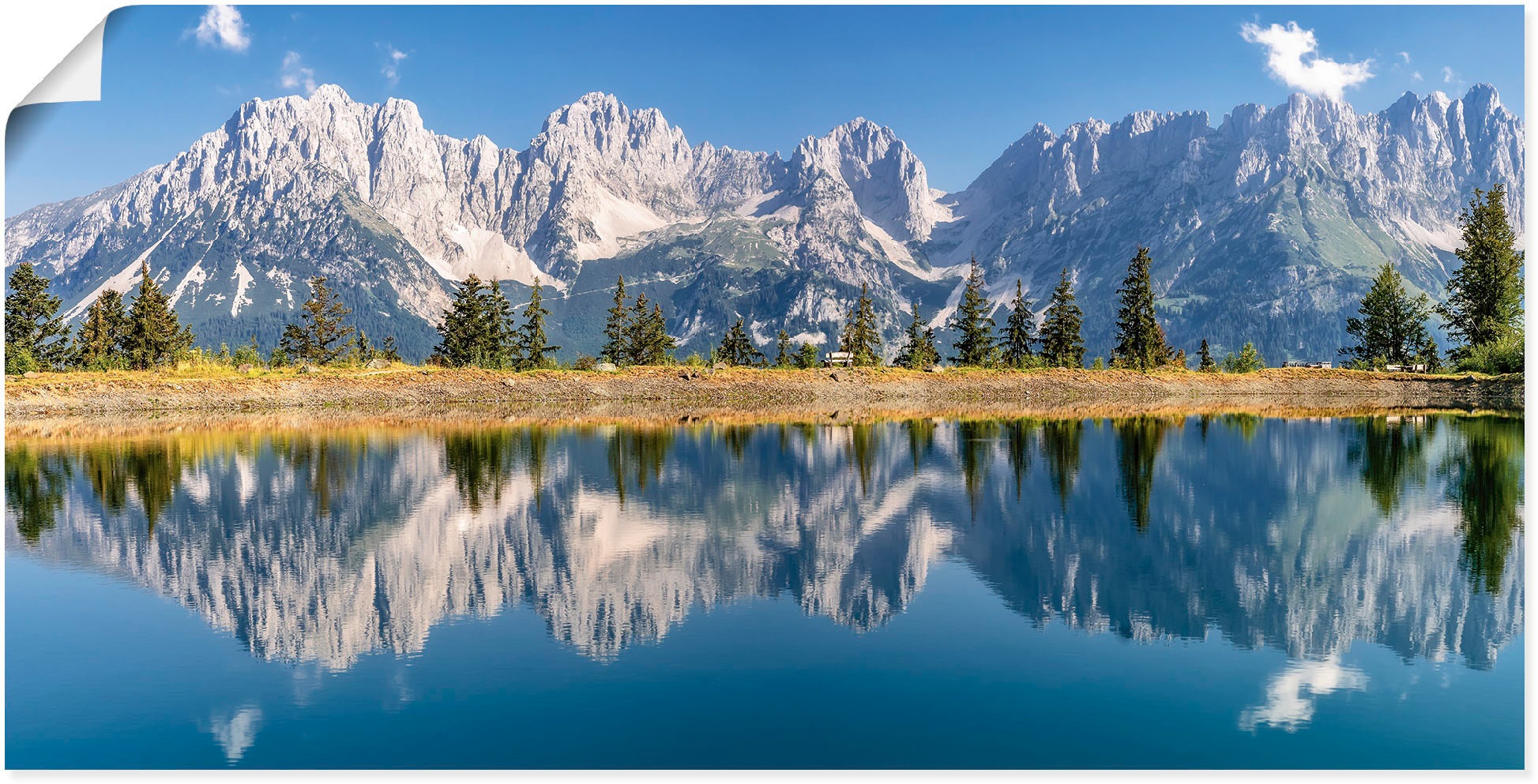 Image of Artland Wandbild "Kaisergebirge Tirol" Berge & Alpenbilder 1 Stk. tlg. als Alubild, Leinwandbild, Poster in verschied. Grössen