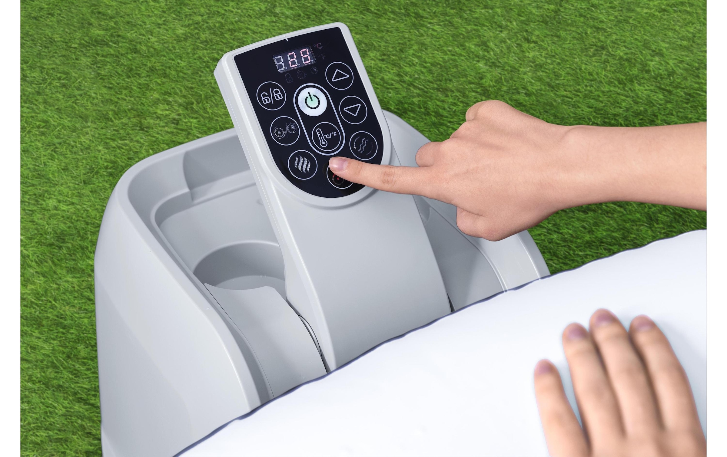 Bestway Jacuzzi »Miami AirJet Ø 180« Aufblasbarer, energieeffizienter Whirlpool für vier Personen