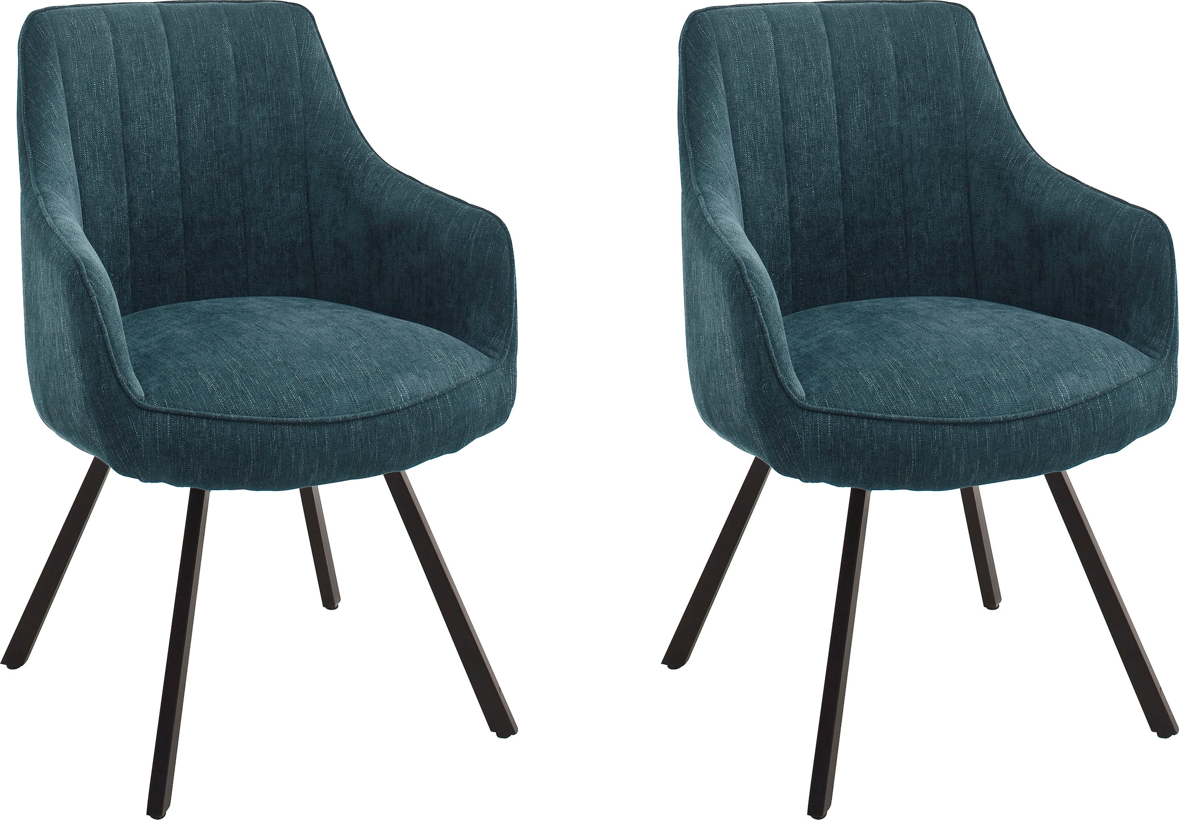 Image of MCA furniture Esszimmerstuhl "Sassello" (Set) 2 Stk.Stuhl 180drehbar mit Nivellierung, Stoffbezug, belastbar bis 120 kg