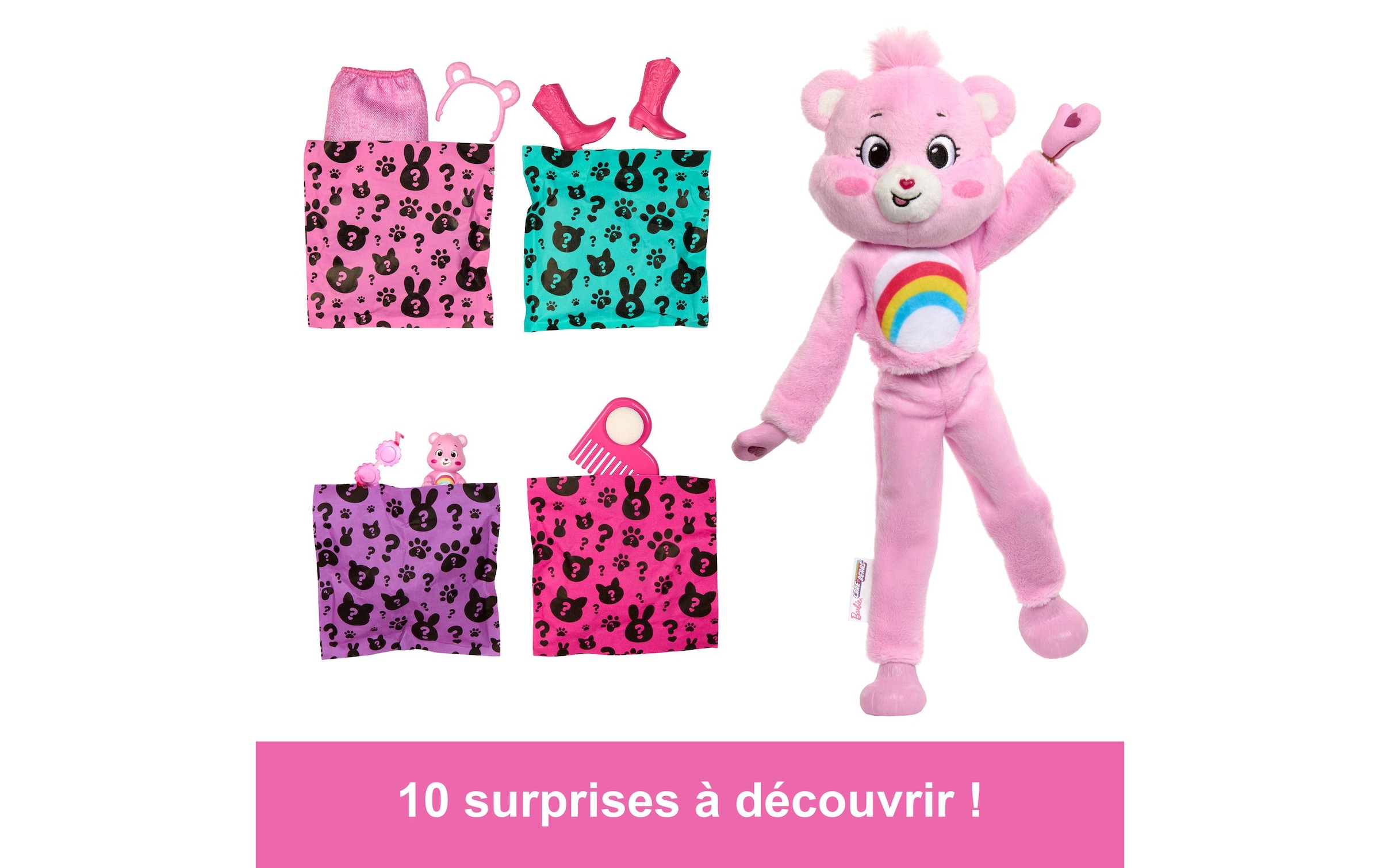 Barbie Anziehpuppe »Cutie Reveal Care Bears 2 - Hurrabärchi«