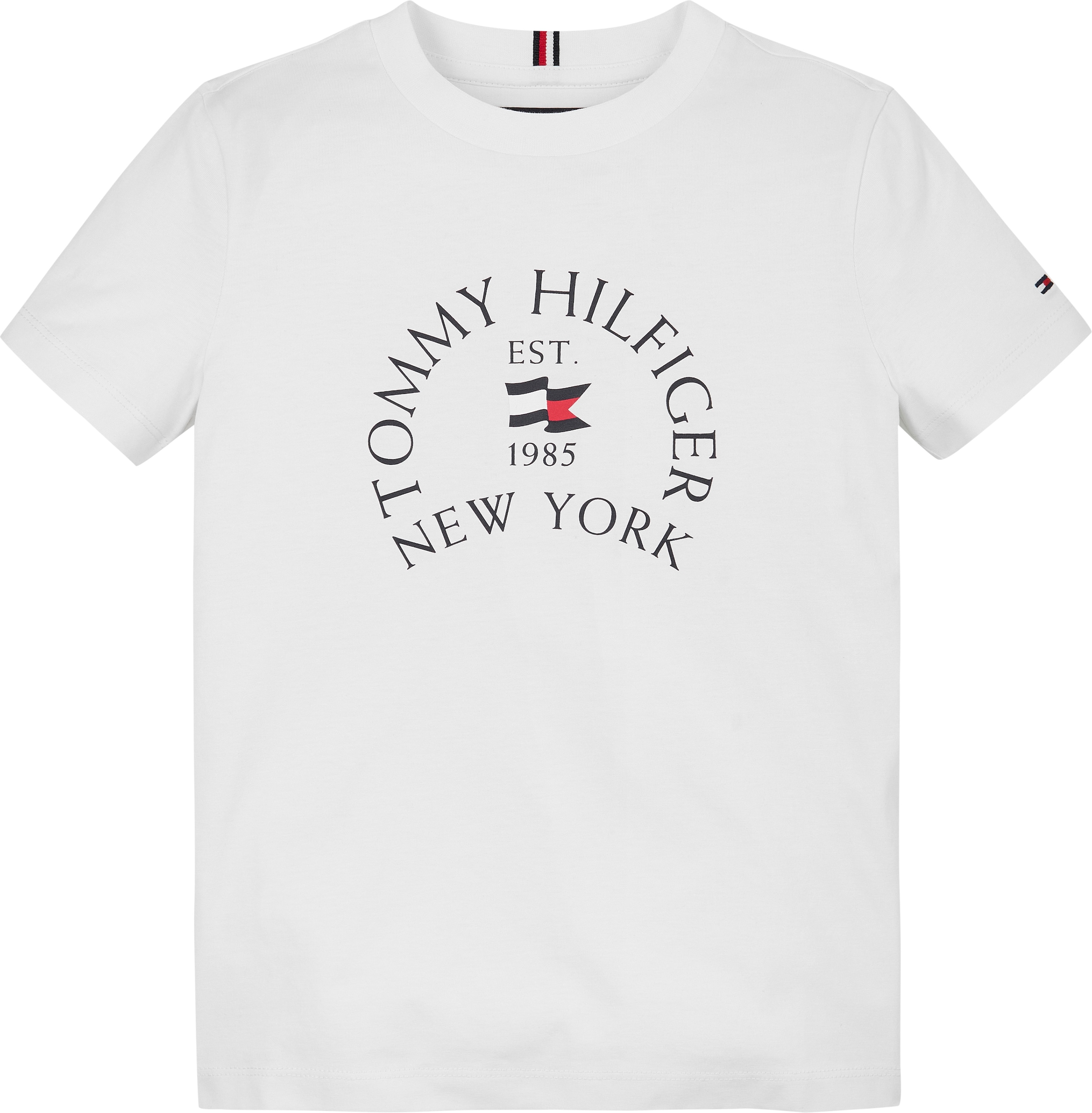 Tommy Hilfiger T-Shirt »NAUTICAL ARCH PRINTED REG TEE SS«, Baby bis 2 Jahre; mit grossem Tommy Logo