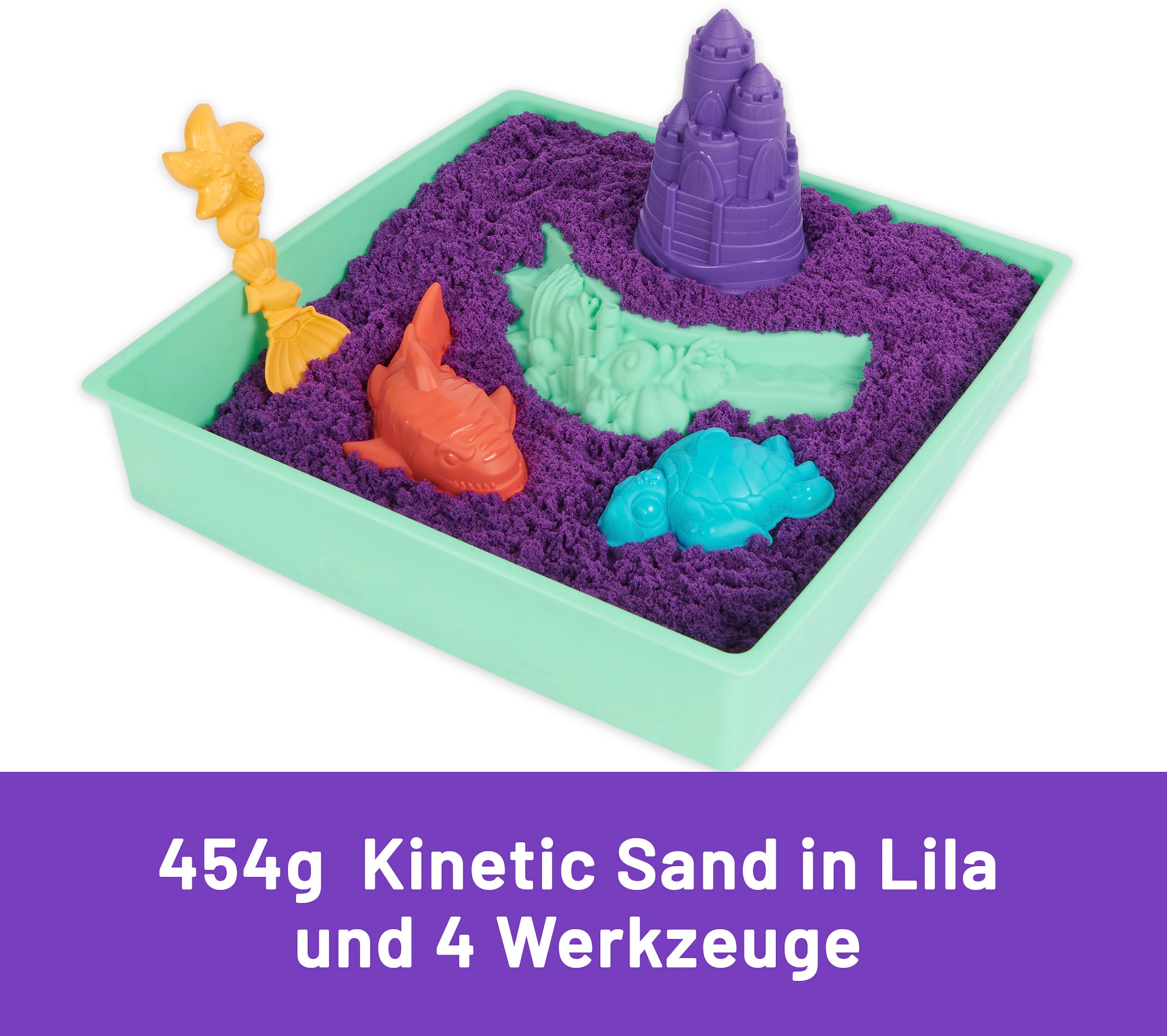 Spin Master Kreativset »Kinetic Sand - Box 454 g - Lila«