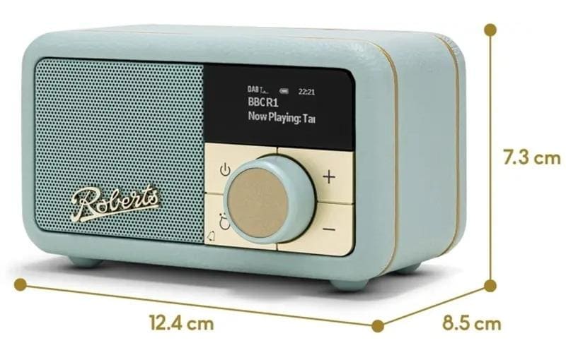 ROBERTS RADIO Digitalradio (DAB+) »Revival Petite 2 Duck Egg Blue«, (Bluetooth Digitalradio (DAB+)