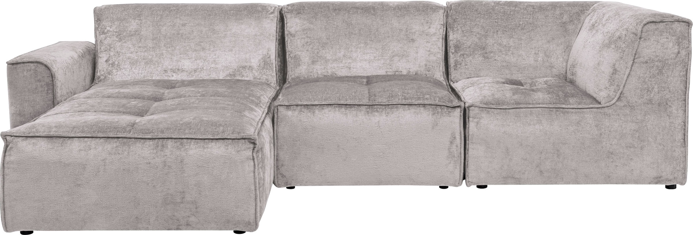 RAUM.ID Ecksofa »Monolid L-Form«, (4 St.), Module einzeln für individuelle Zusammenstellung, Bezug in Teddy-Optik