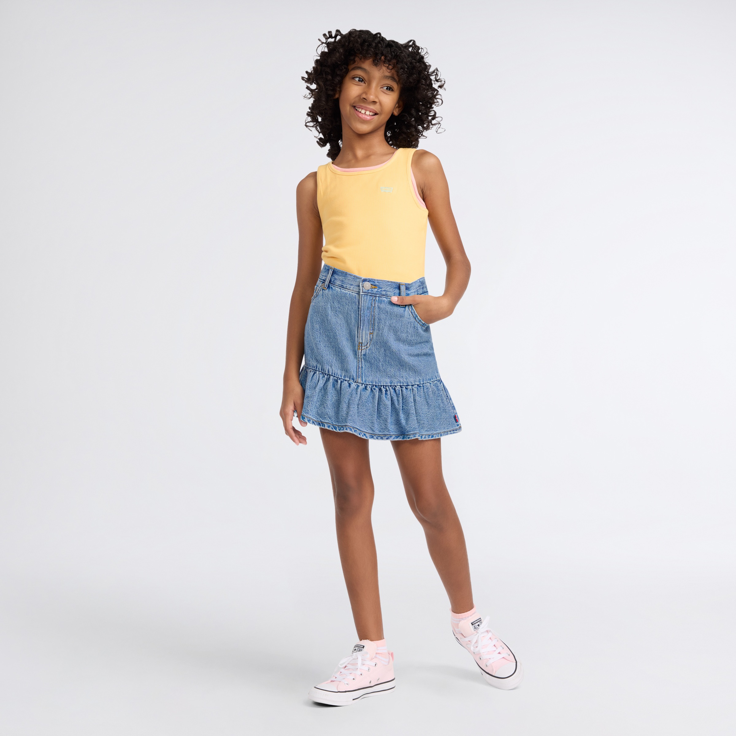 Levi's® Kids Minijupe »LVG FLOUNCE SKORT« for Girls, halb Shorts halb Rock, im 5-Pocket-Style