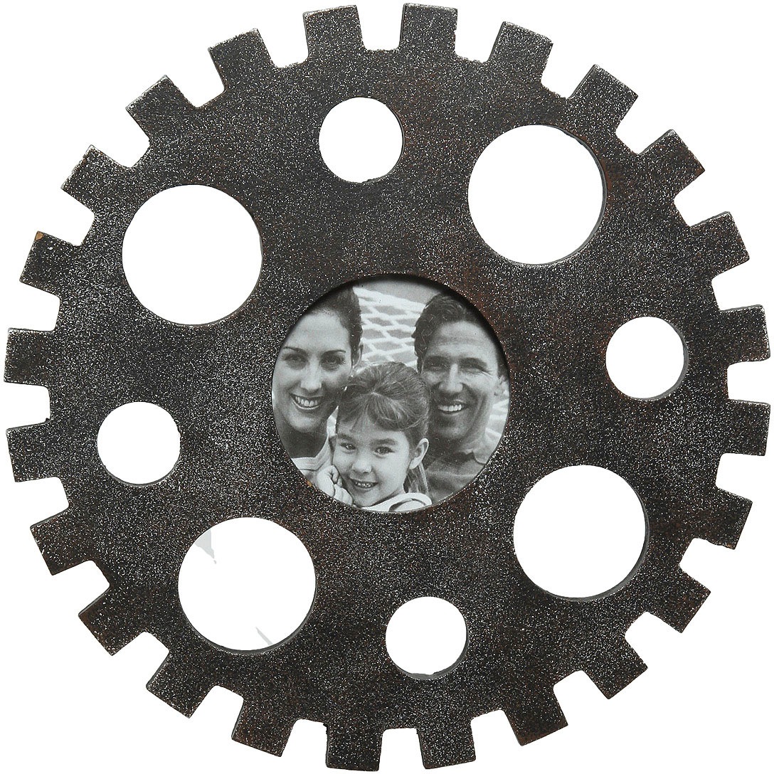 Image of Ambiente Haus Wanduhr »Cargo Zahnrad Bilderrahmen 25cm« bei Ackermann Versand Schweiz