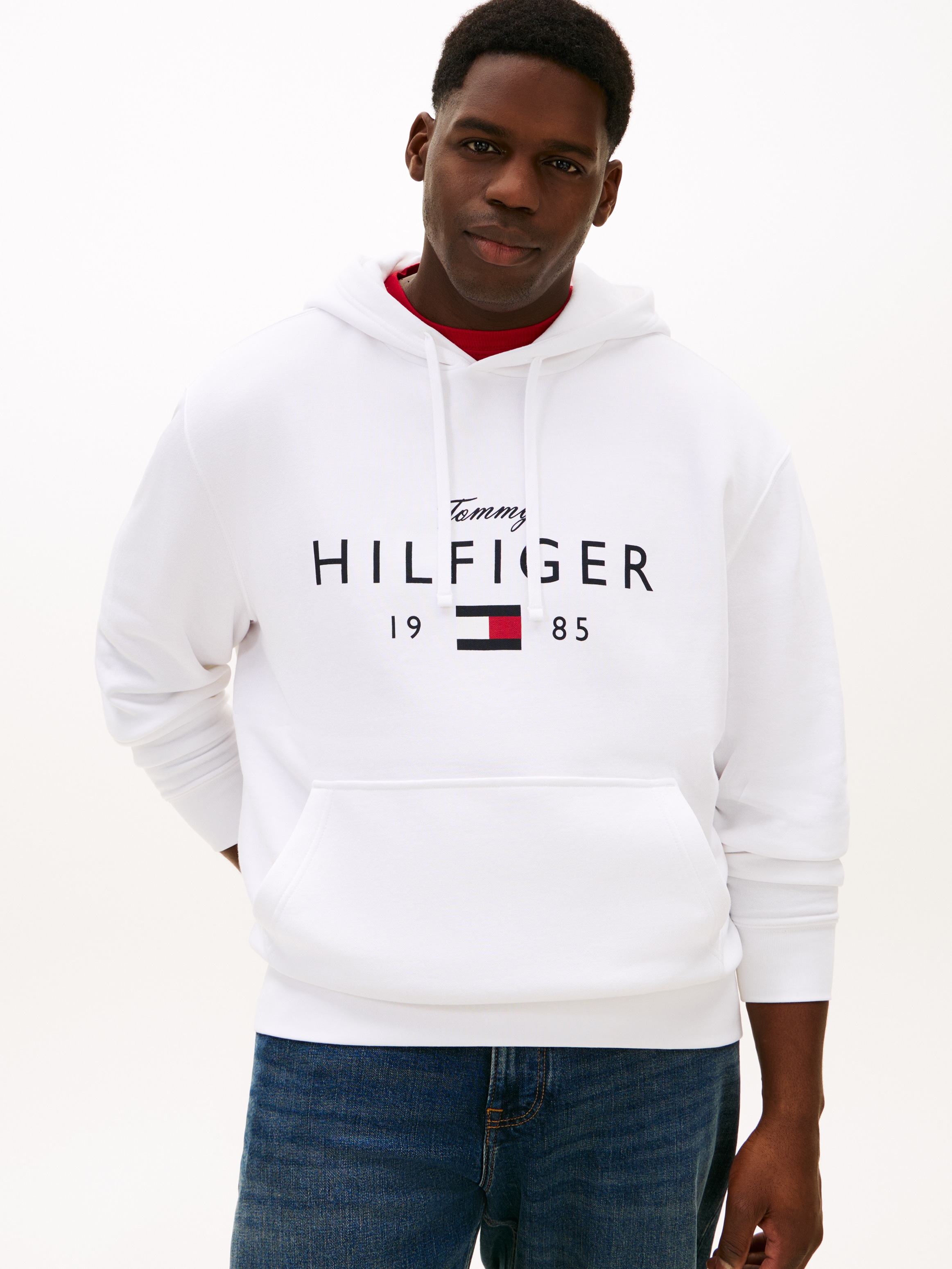 Tommy Hilfiger Big & Tall Hoodie »BT-BRANDLOVE BIG HILFIGER«, mit Logo-Grafik, Grosse Grössen, regular fit
