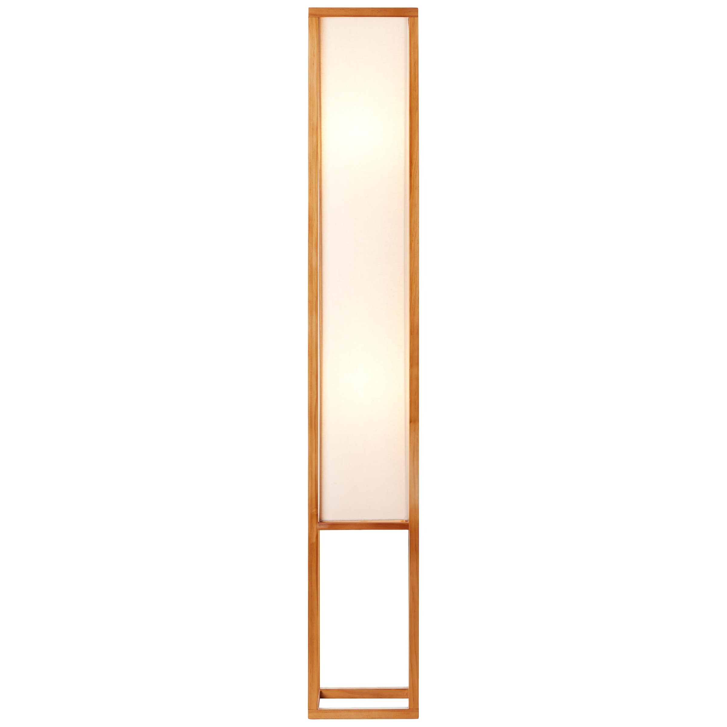 Brilliant Stehlampe »Seaside«, 1 flammig-flammig, Stoffschirm mit Holzrahmen, 120 x 19 x 19 cm, 2 x E27, natur/weiss