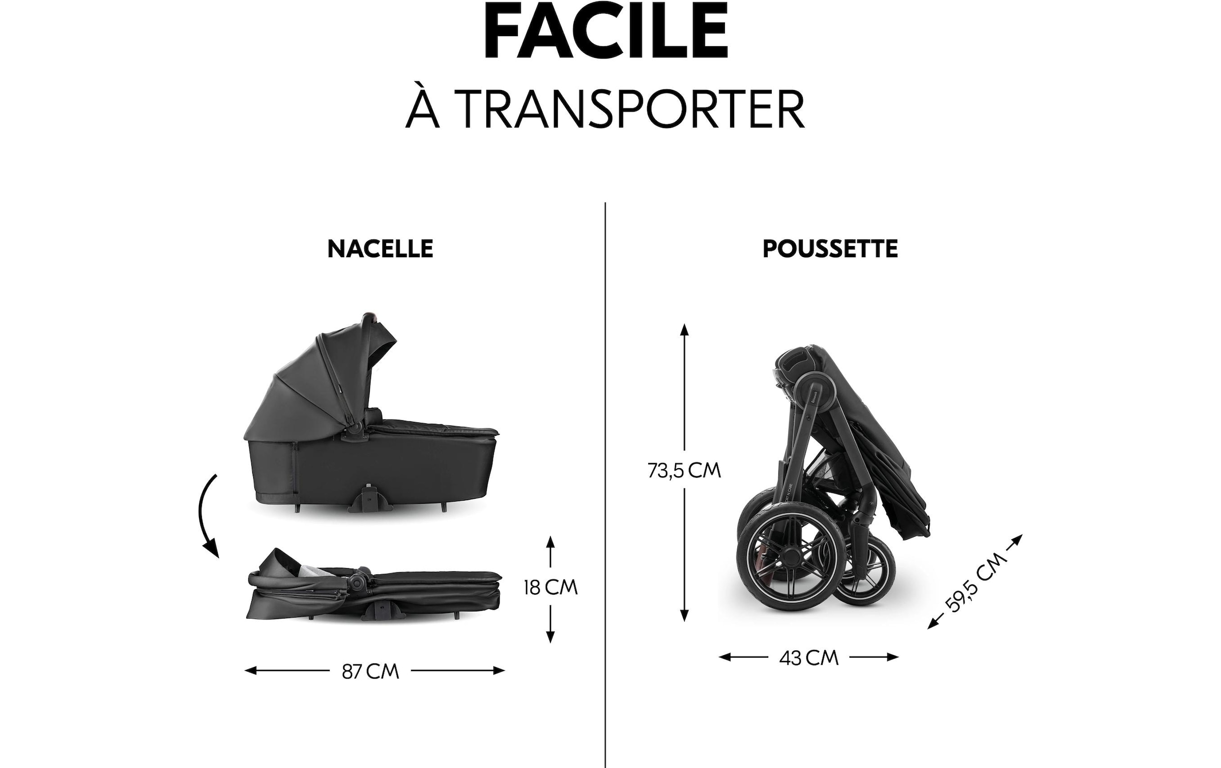 Hauck Poussette combinée »Comfort N Care« 25 kilos