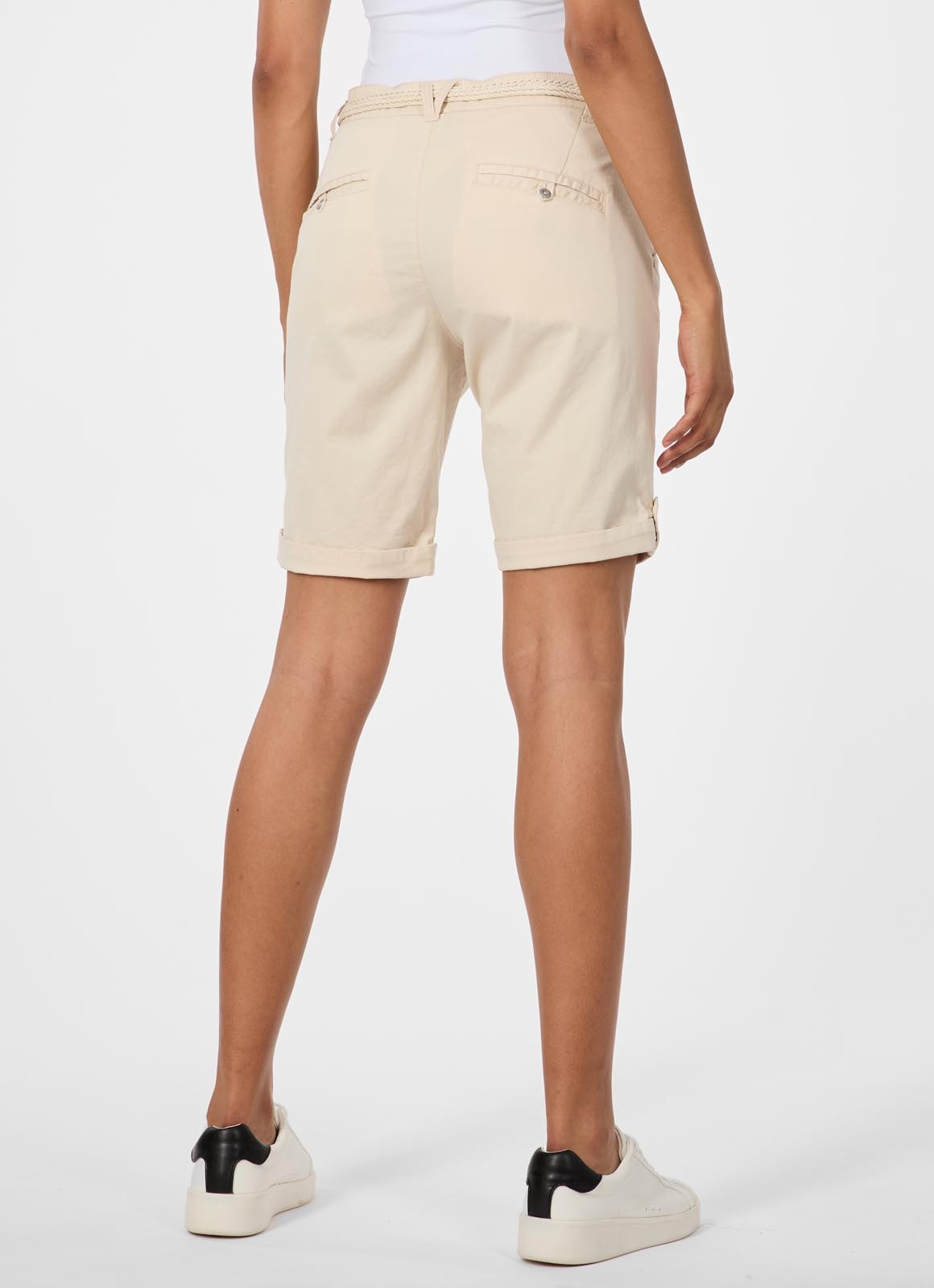Ragwear Bermuda »YOTO«  Twill élastique, légèrement peigné et avec ceinture
